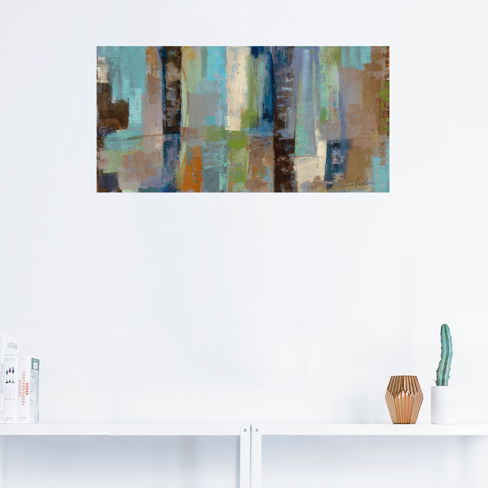 Artland Wandbild »Dachfenster«, Muster, (1 St.), als Leinwandbild, Wandaufkleber in verschied. Größen