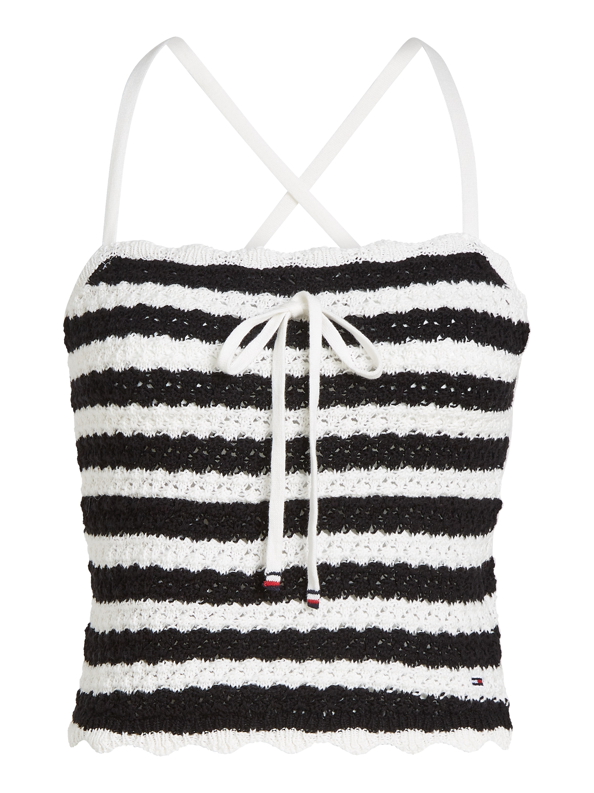 Tommy Jeans Spaghettitop »TJW CROCHET STRIPE TOP«