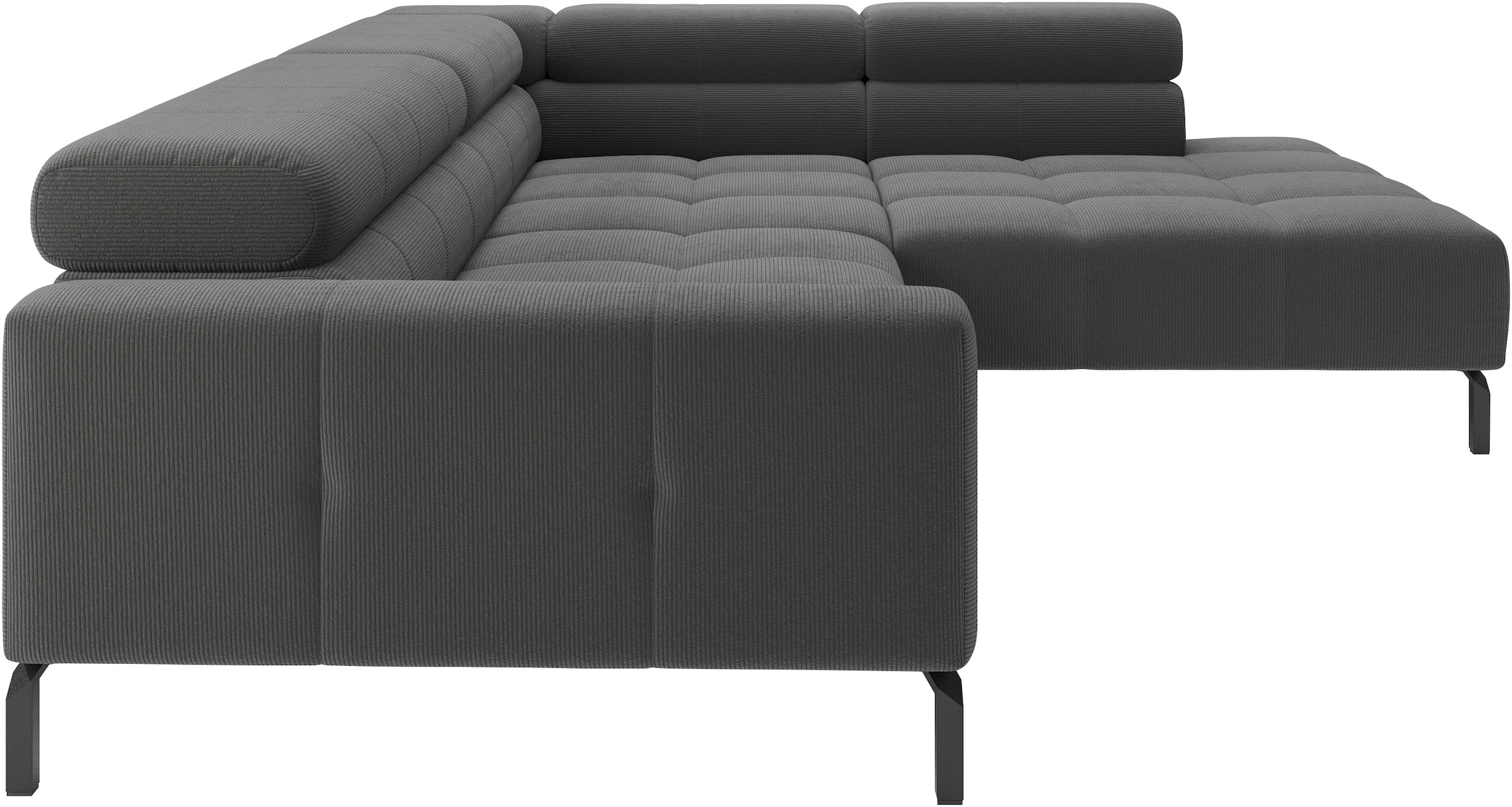 Home affaire Ecksofa »Claya, 311 cm breit, L-Form,  inkl. Kopfteilverstellung« wahlweise elektrischer Sitzvorzug