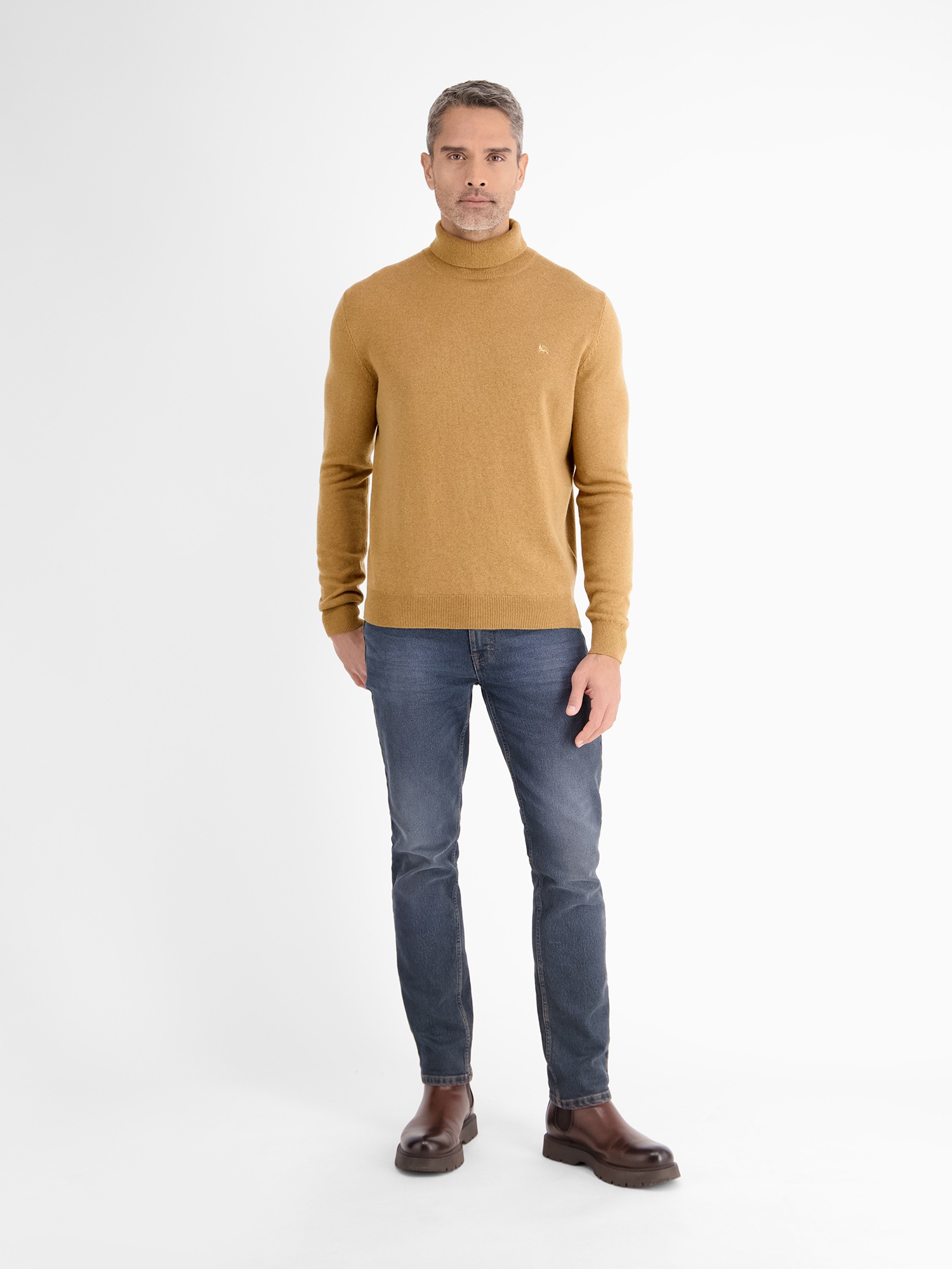 LERROS Strickpullover »LERROS Schurwoll-Rollkragenpullover mit Kaschmiranteil«