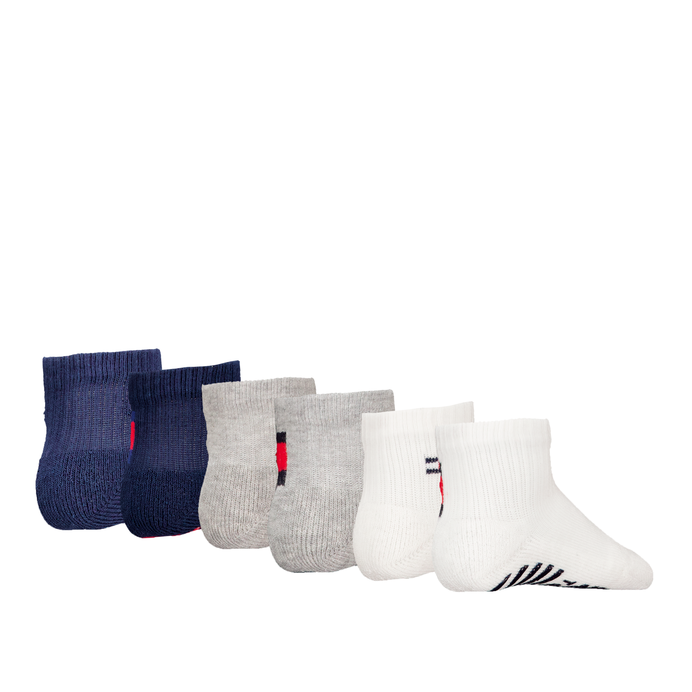 Tommy Hilfiger Socken »TH BABY SOCK 6P FLAG SOCK ECOM«, (6 Paar), ABS Anti-Rutsch am Fuß