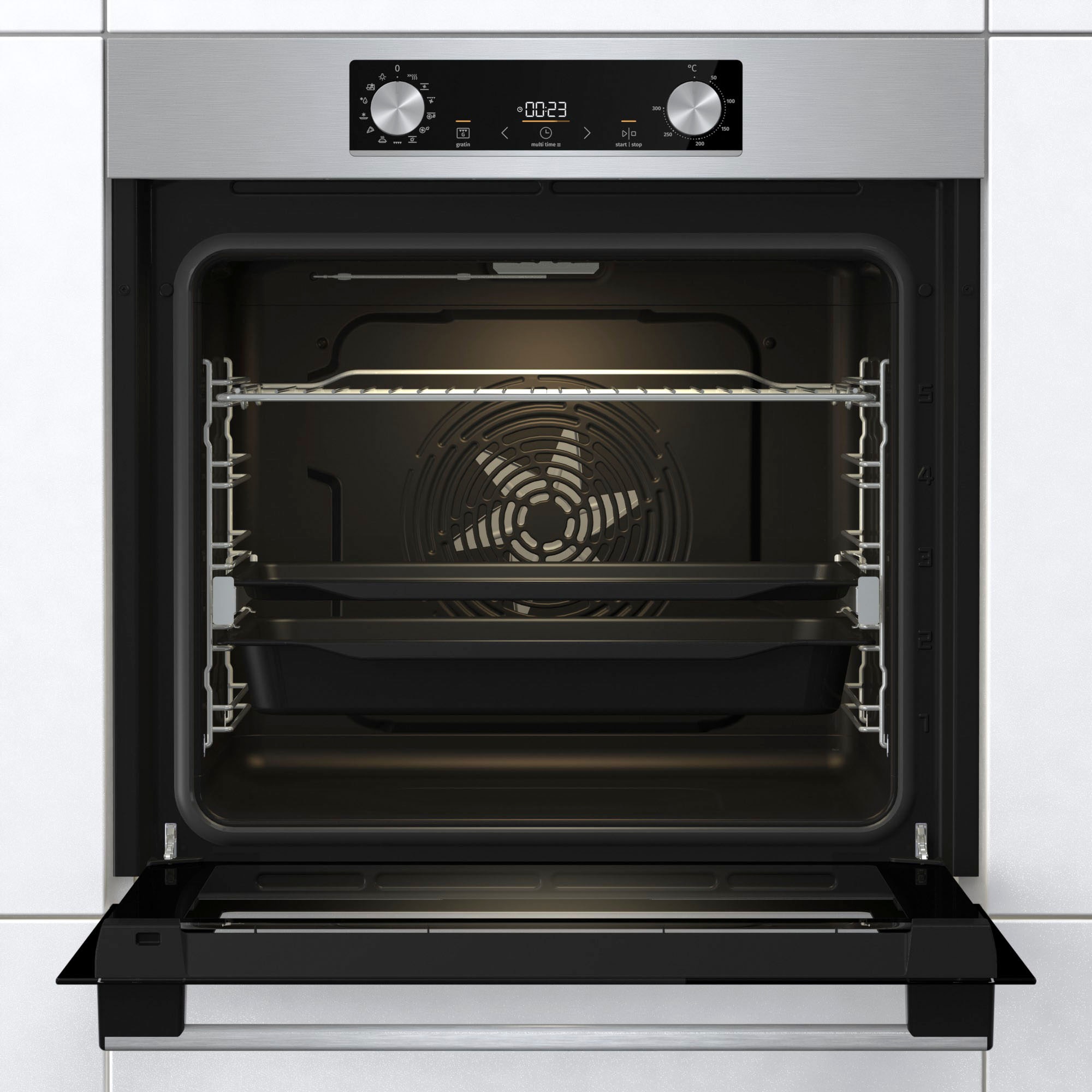 GORENJE Einbaubackofen  »BOS6737E13X«, Aqua-Reinigungsfunktion, AirFry-Funktion