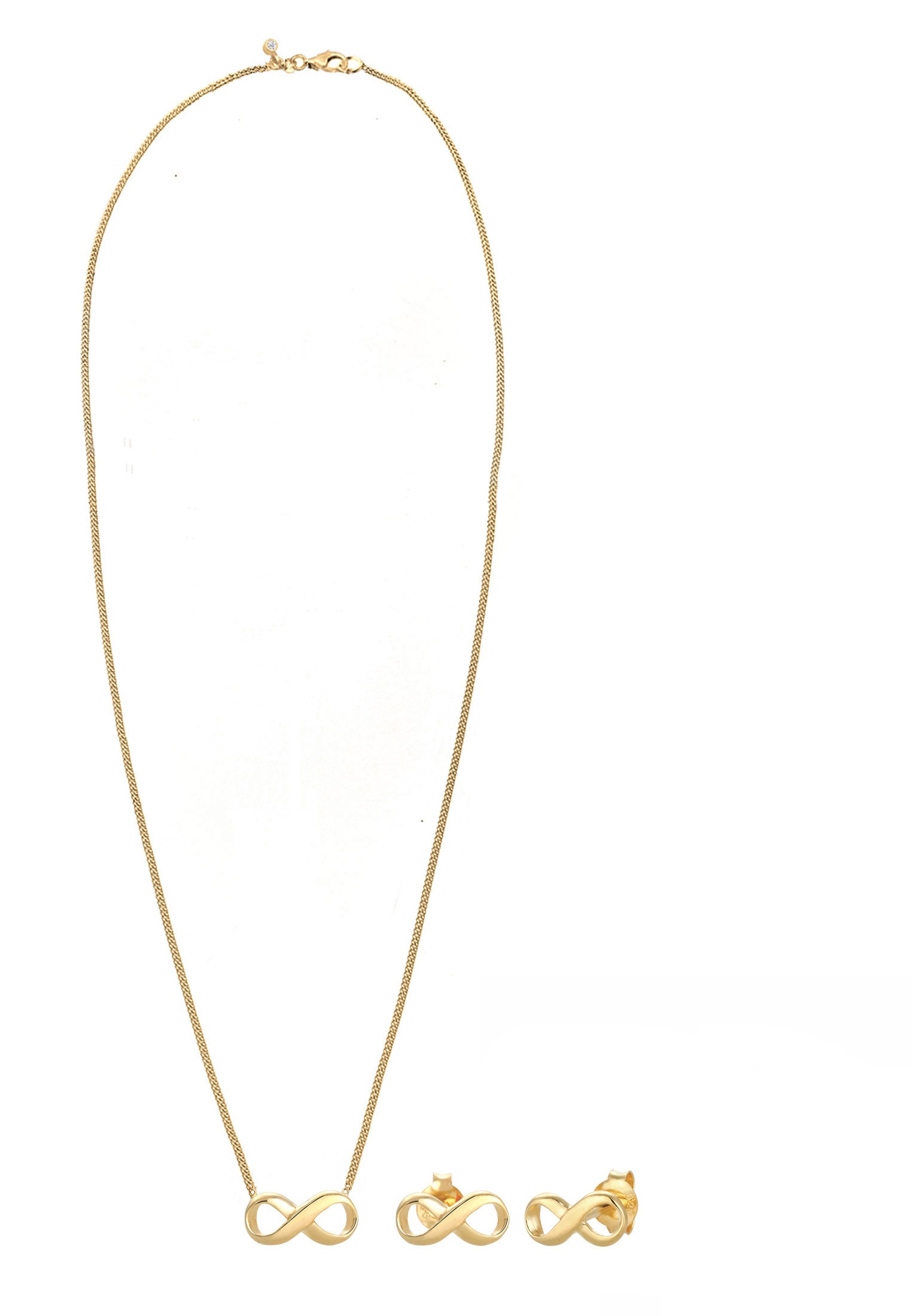 Elli Ohrring und Ketten Set »Schmuckset Infinity Symbol Unendlichkeit 925 Silber«