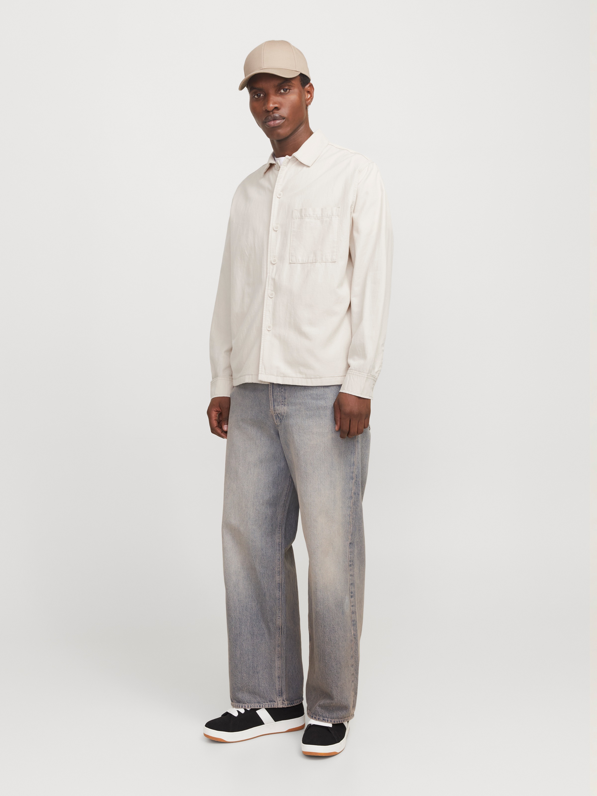Jack & Jones Langarmhemd »JJEURBAN EDGE OVERSHIRT LS SN«, mit Hemdkragen