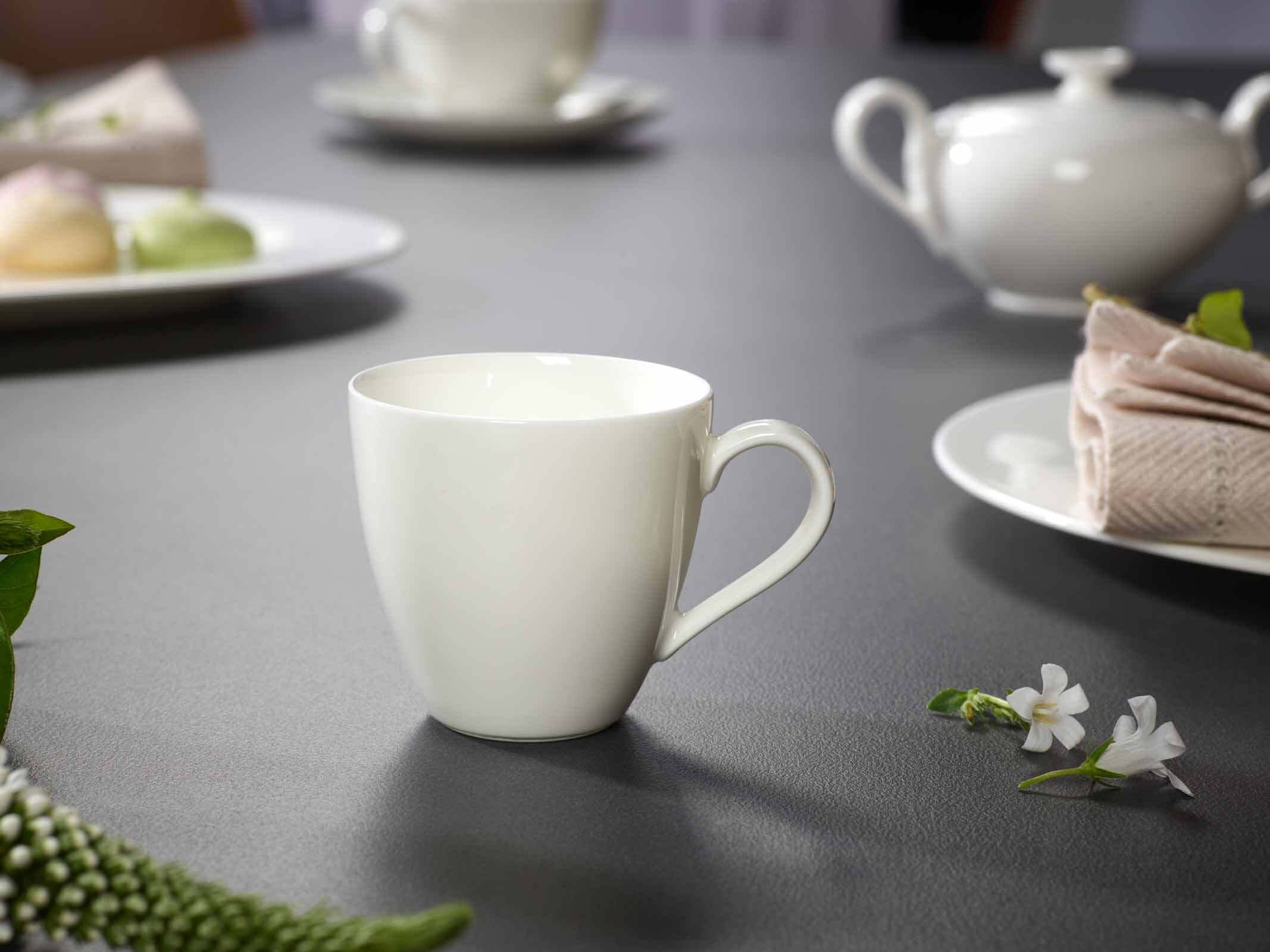 Villeroy & Boch Espressotasse »Mokka-/Espressotassen Anmut 60 ml 6er Set weiß« Spülmaschinenfest, Mikrowellensicher