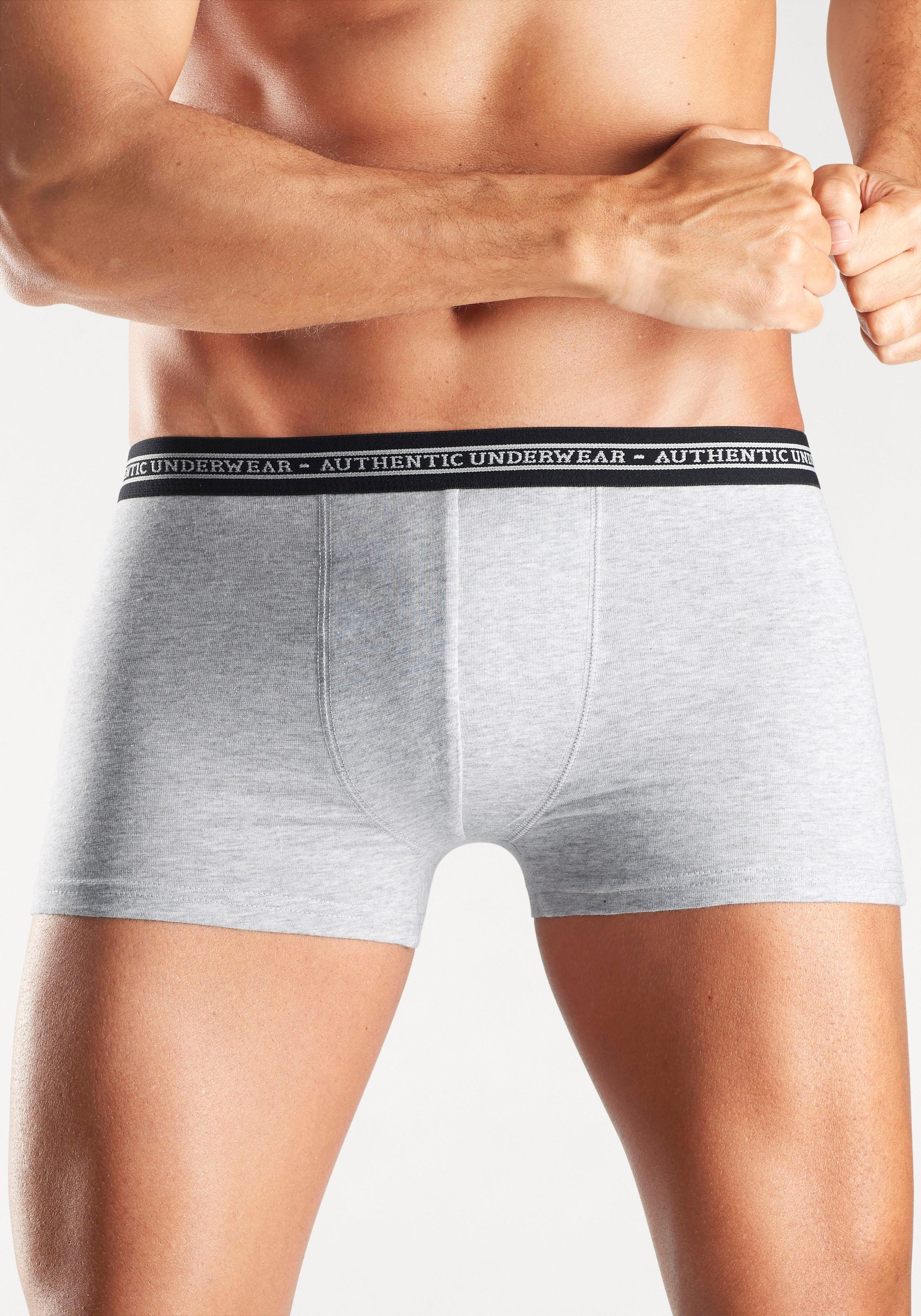 AUTHENTIC UNDERWEAR Boxer, mit schwarzer bestellen Logoschriftzug OTTO (Packung, St.), Webbund bei online 4