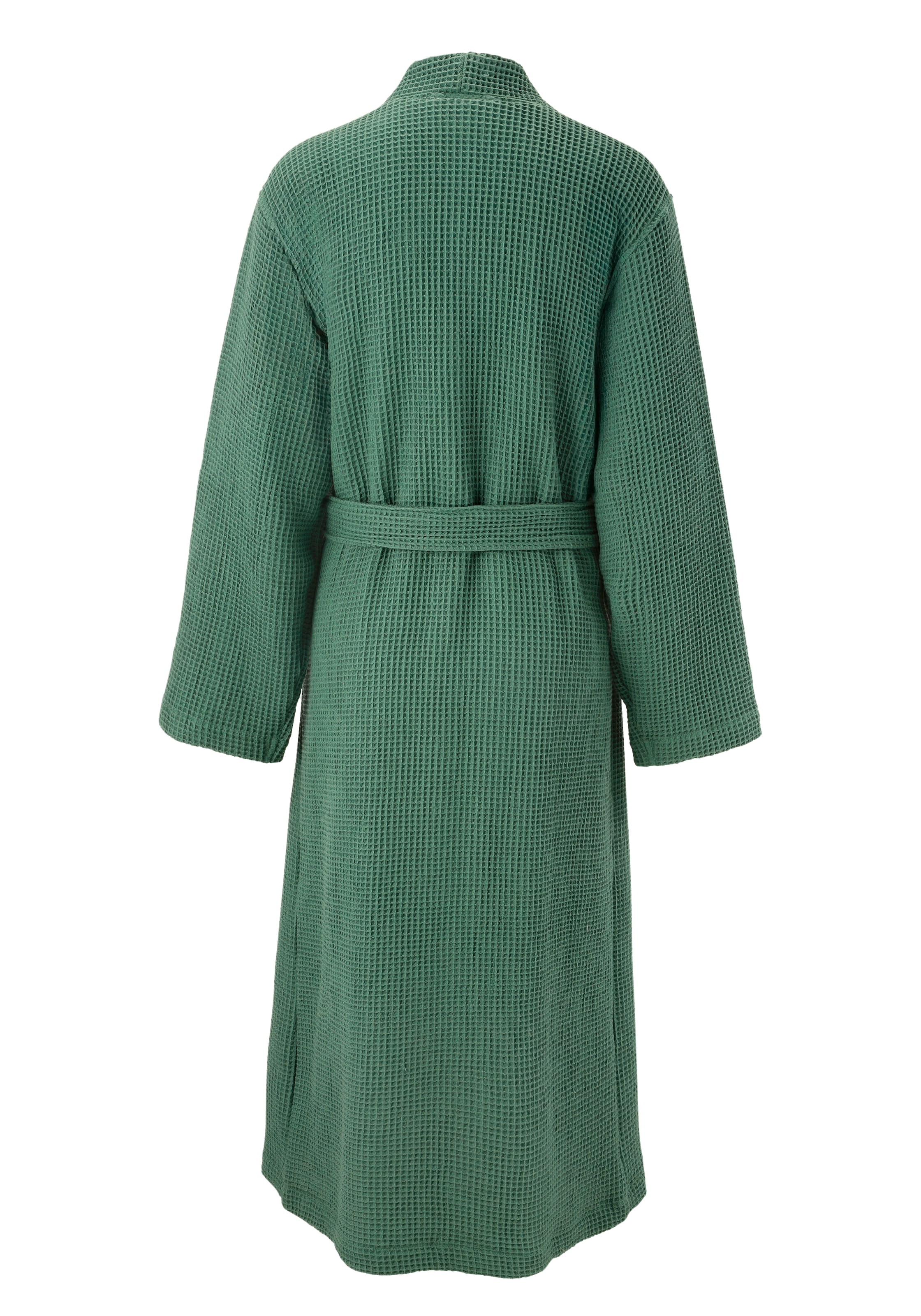 my home Unisex-Bademantel »Inga, Waffelpiqué, leicht, ideal für Sauna & Spa, Hotelbademantel« 1 Stk. kleines Packmaß, Taschen, Damen & Herren, S-3XL, Morgenmantel