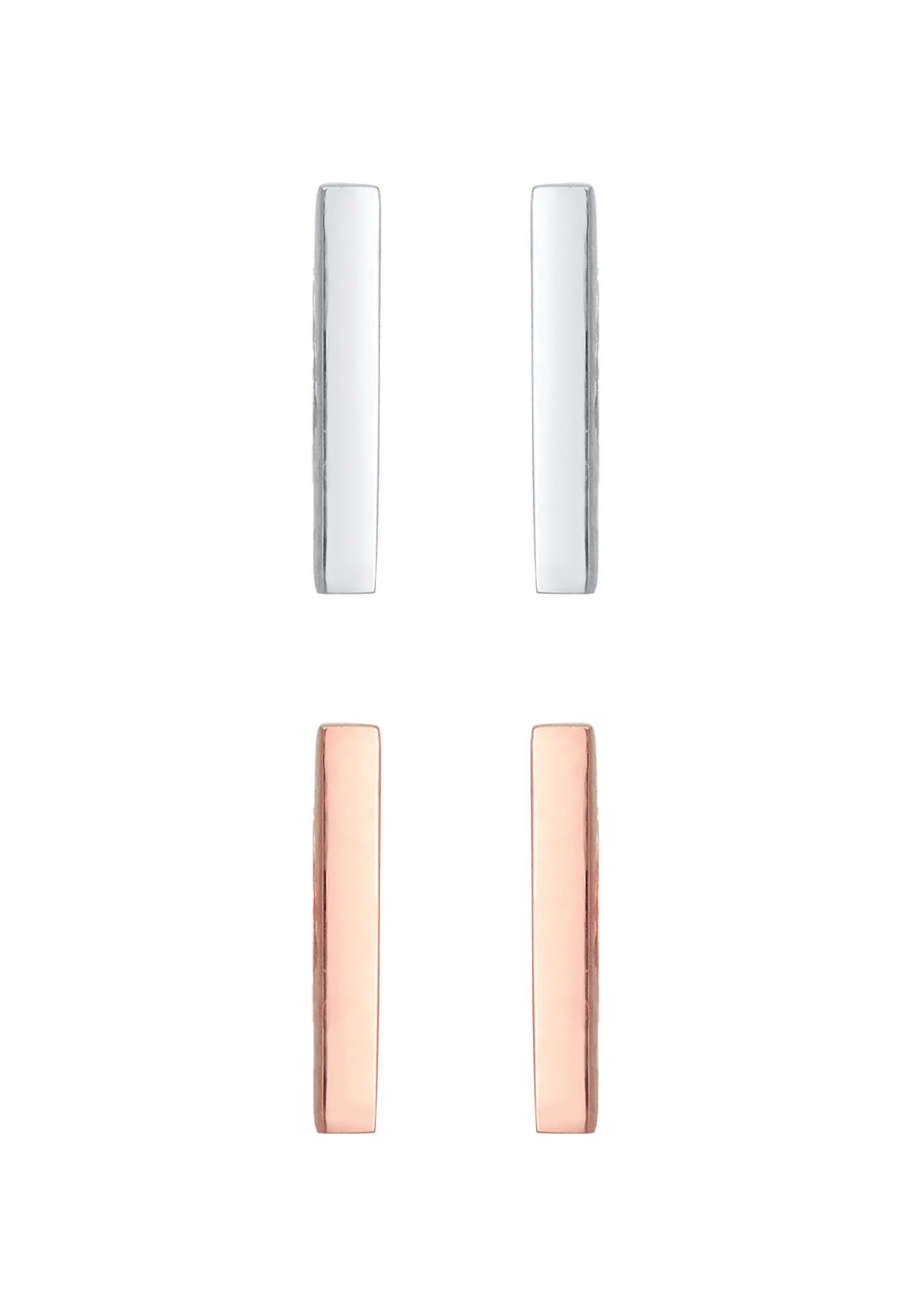 Elli Ohrstecker-Set »Ohrringe Ohrstecker Stab 2er Set 925 Sterling Silber Bicolor«