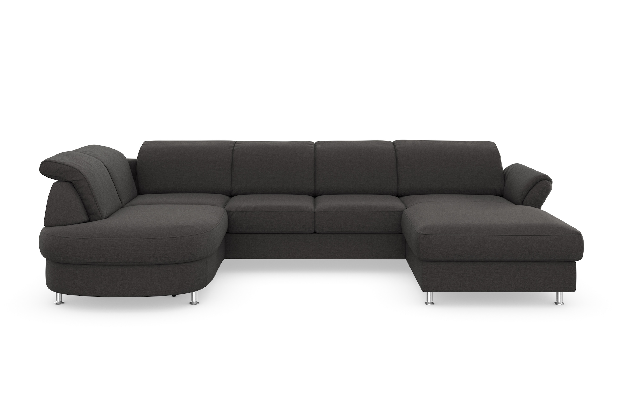 sit&more Wohnlandschaft »Apulia U-Form« wahlweise Bettfunktion, Bettkasten und Kopf- und Armteilverstellung