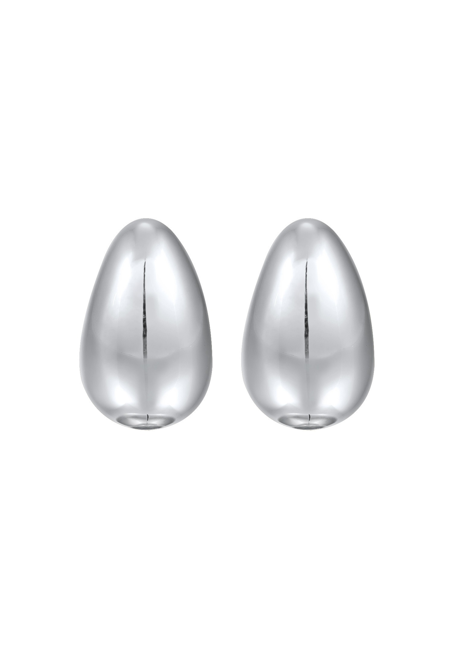 Elli Premium Paar Ohrstecker »Ohrringe Ohrstecker Tropfenform Bauchig Modern 925 Silber«