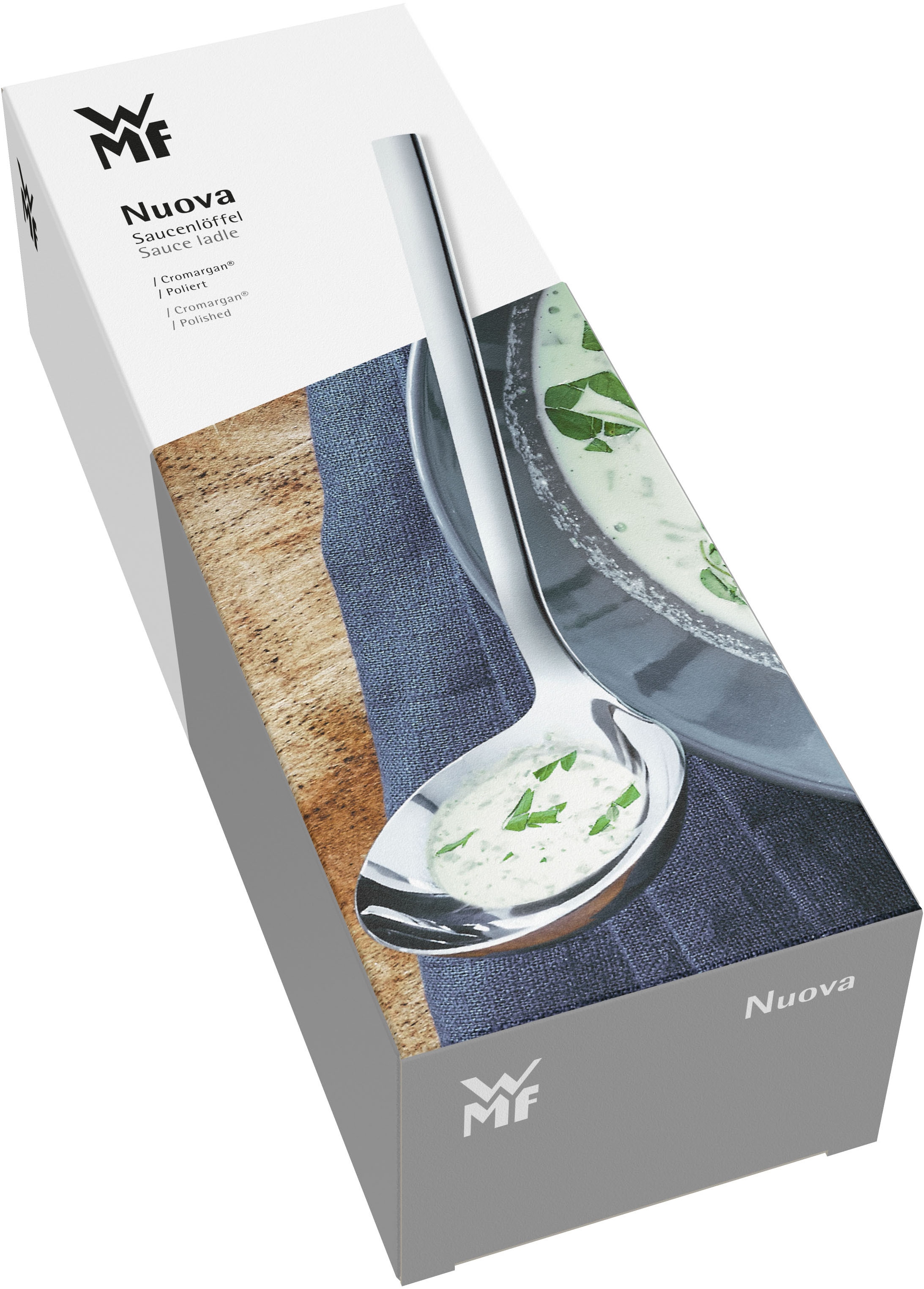 WMF Soßenlöffel »Nuova« Schöpflöffel, Cromargan Edelstahl rostfrei 18/10, Geschenkverpackung
