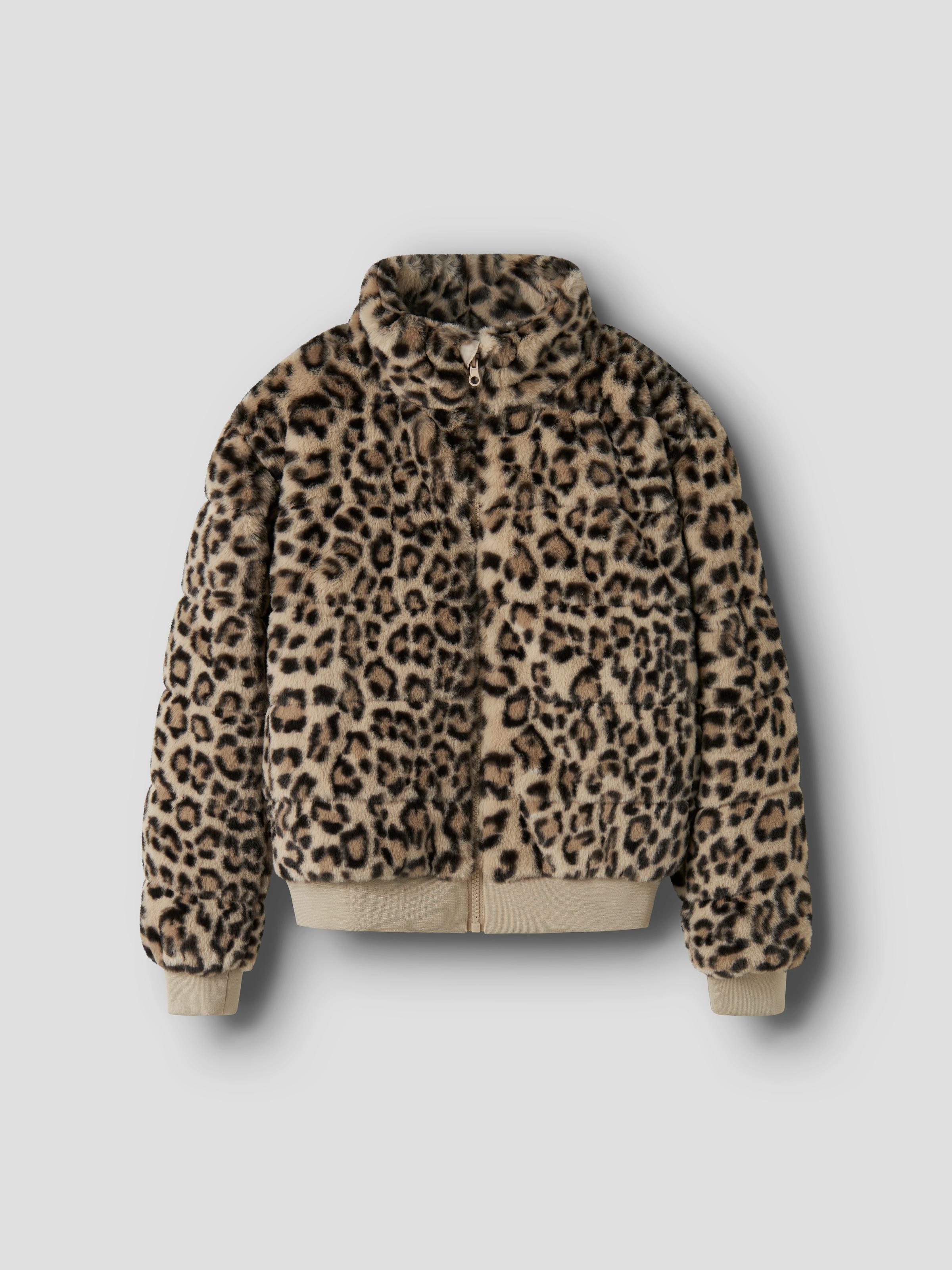 Name It Plüschjacke »NKFMILA JACKET PB« ohne Kapuze Kunstfaser