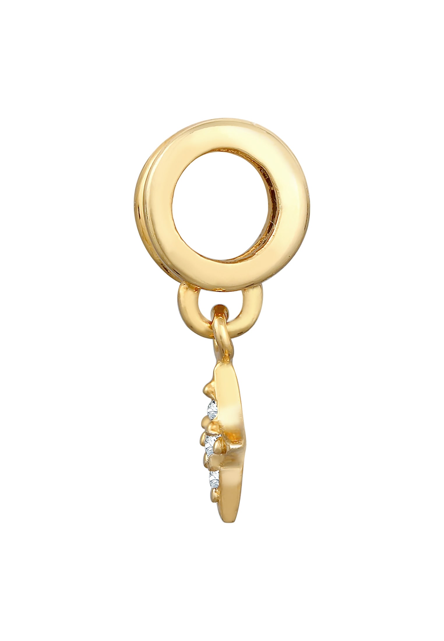 Nenalina Perlenanhänger »Charm Bead Stern Star Kristall 925 Silber«