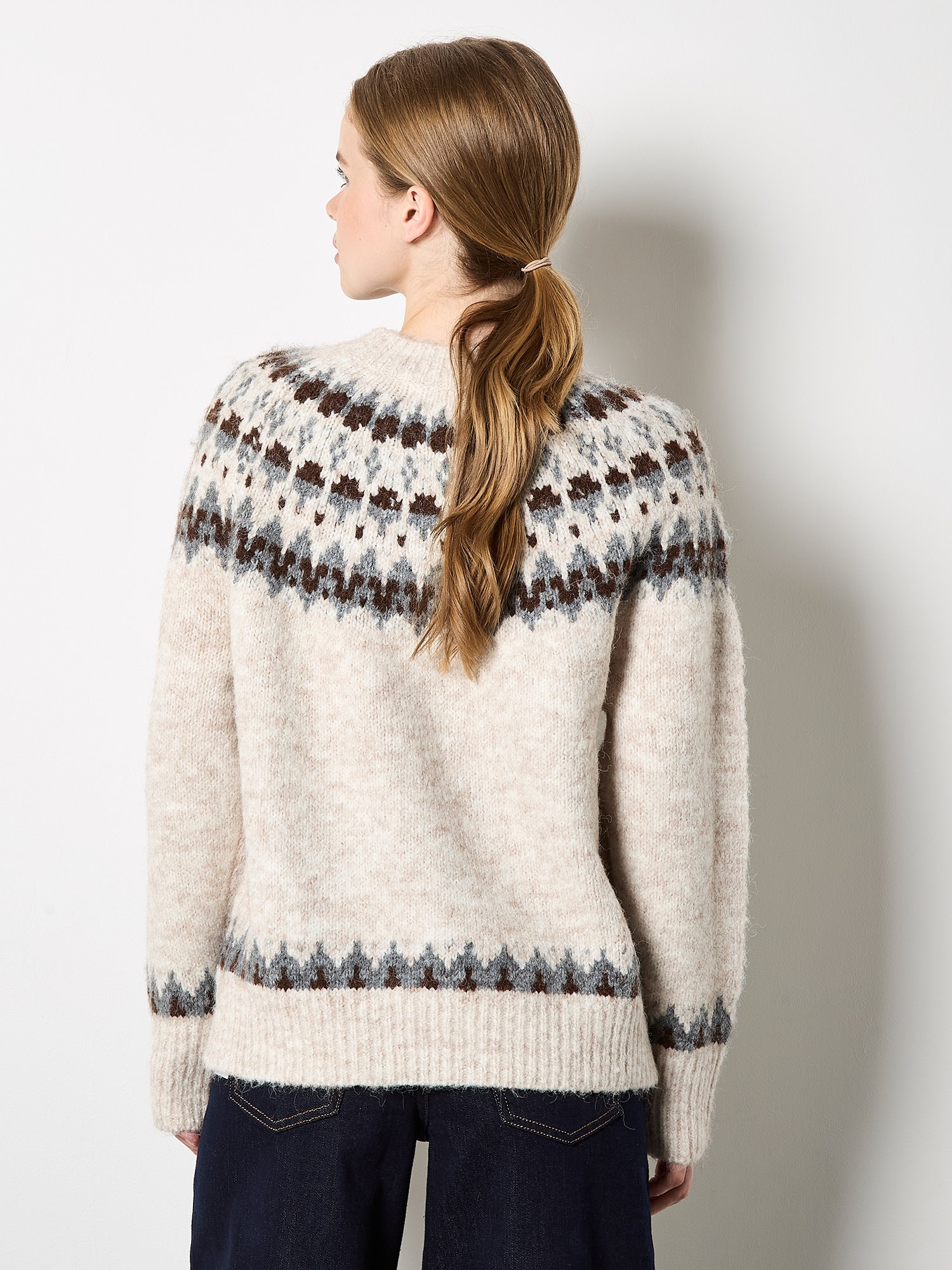 Apricot Strickfleece-Pullover »Strickpullover« im Norwegerstil