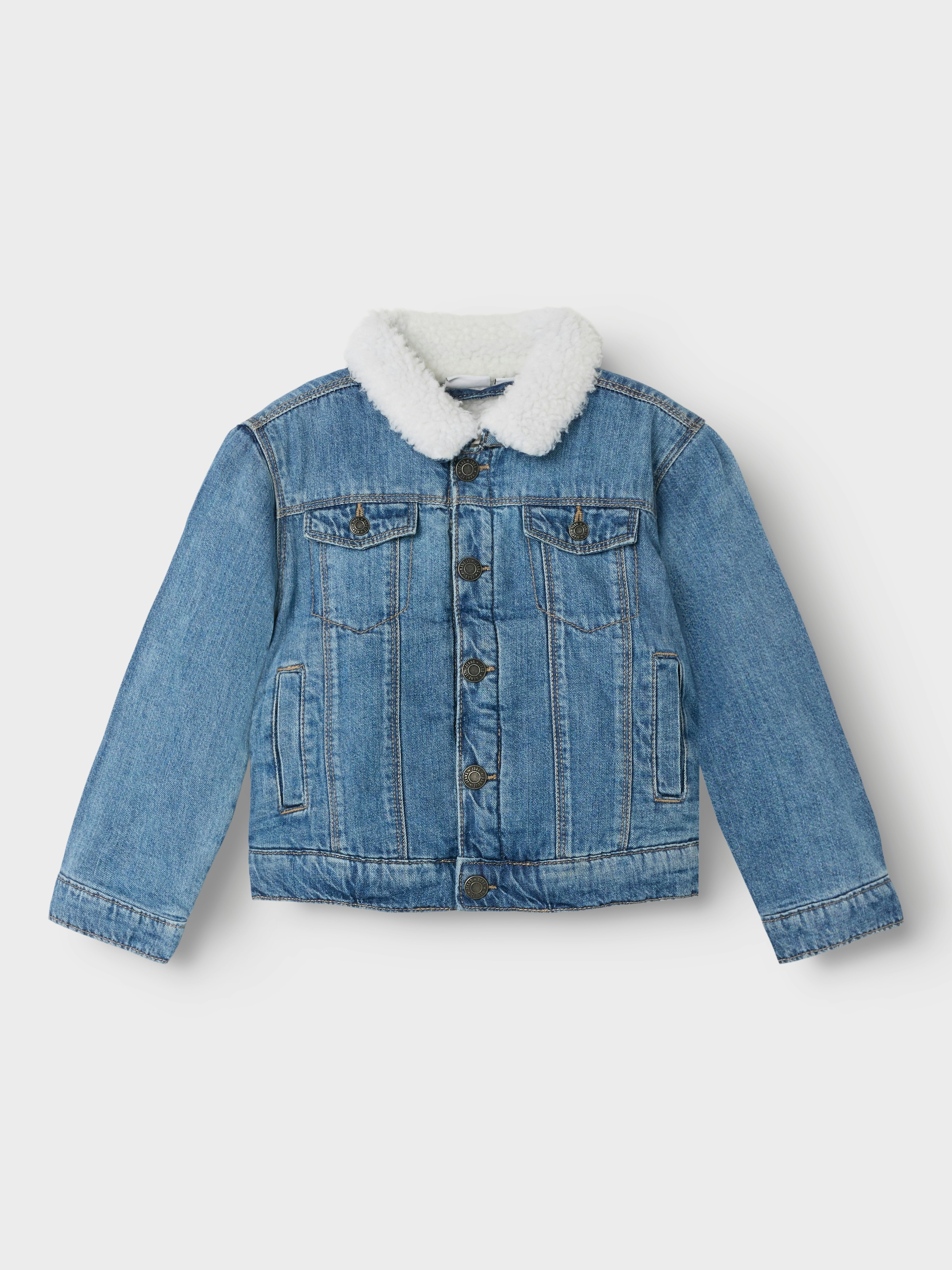 Name It Jeansjacke »NMMJACK TEDDY DNM JACKET 1101-OV N« in blau, Größe 116