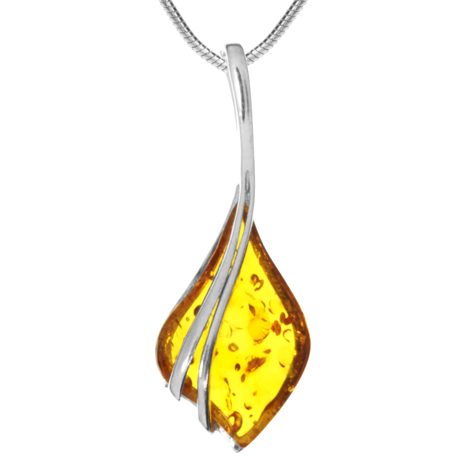 OSTSEE-SCHMUCK Kette mit Anhänger »- Ramona - Silber 925/000 - Bernstein«