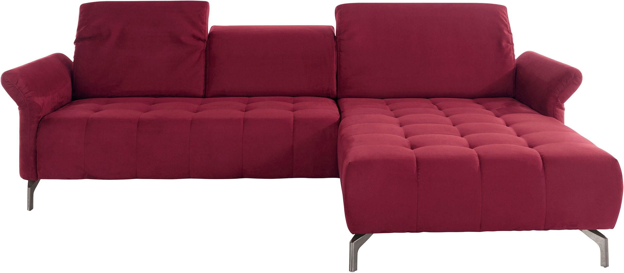 Home affaire Ecksofa »Fresh L-Form« Federkern, wahlweise Kopfteilverstellung und motorischer Vorziehsitz