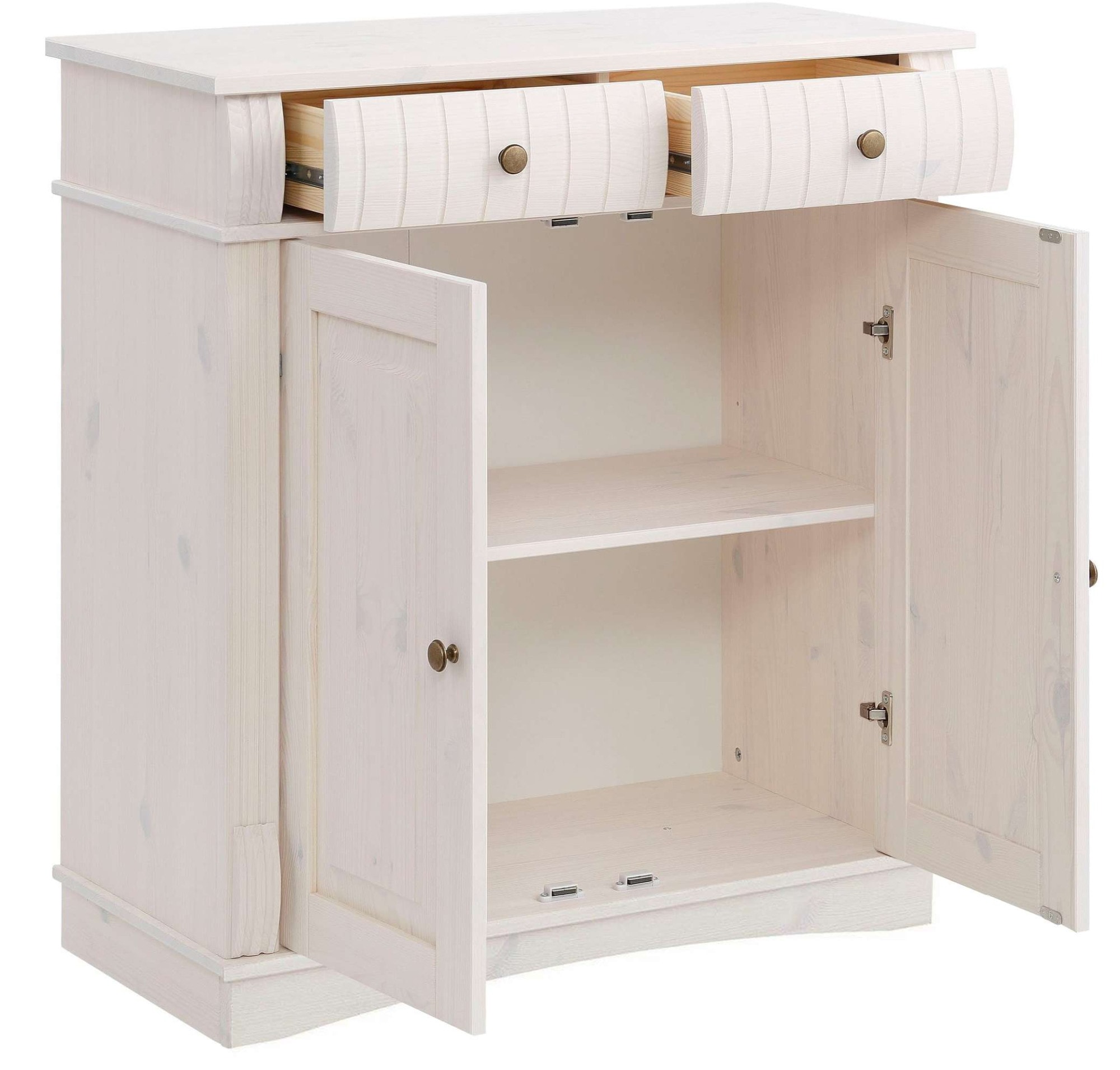 OTTO home Kommode »Teresa Sideboard nur 2 Schubkästen« aus massiver Kiefer Breite 84 cm, FSC®