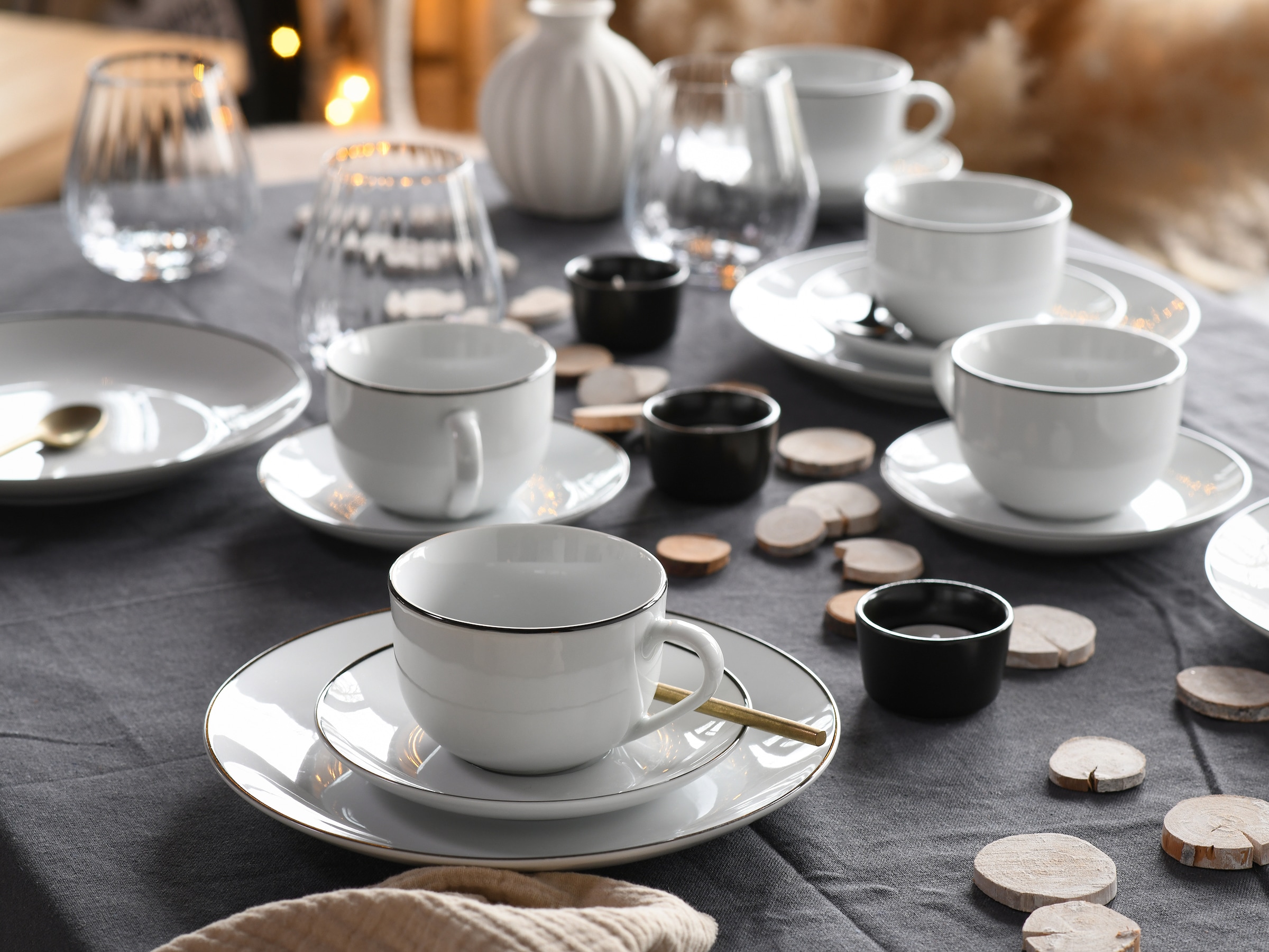 OTTO home Geschirr-Set »Mareen« Moderne Optik, Zeitloses Design, Trendige Form