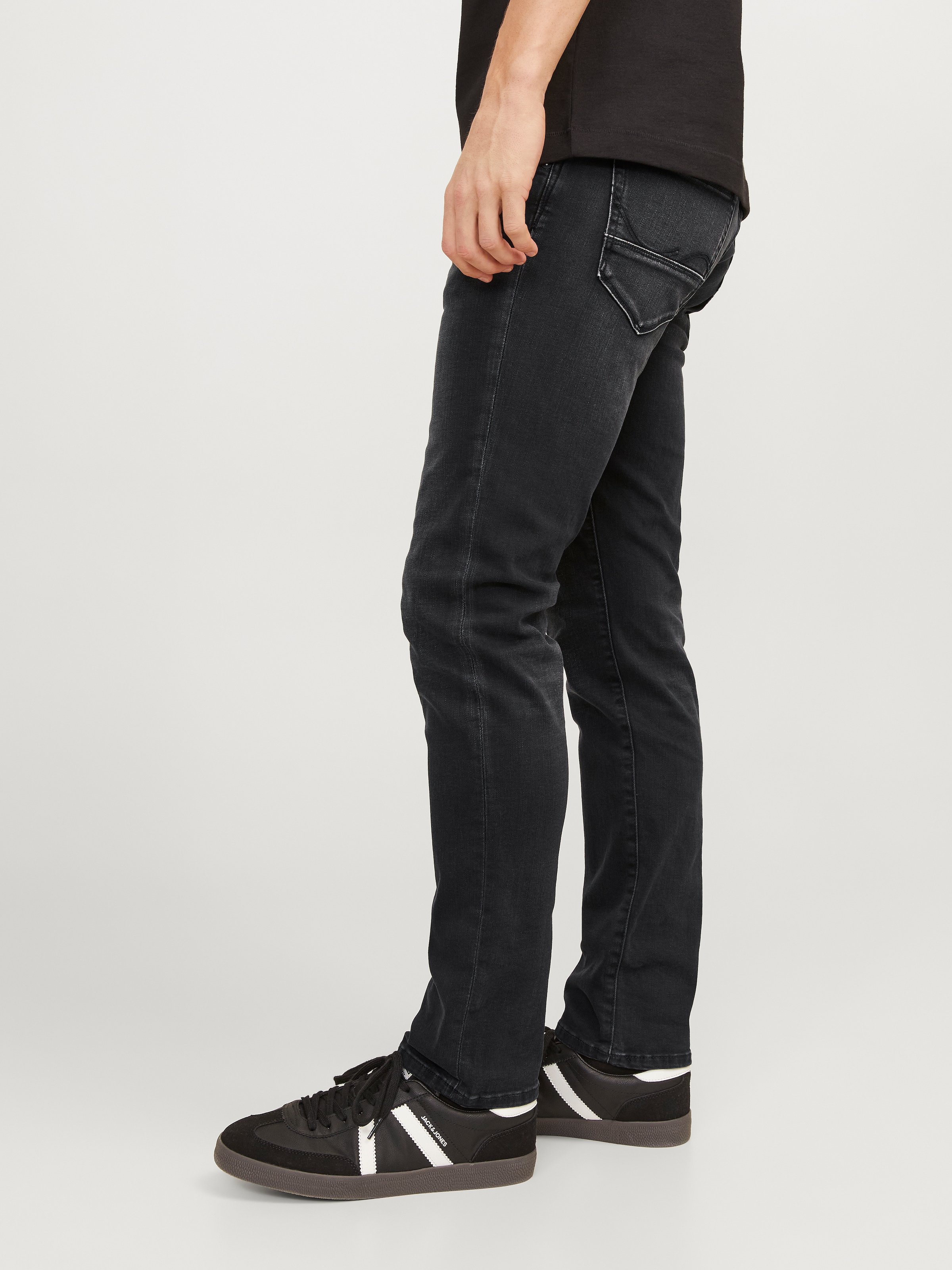 Jack & Jones Slim-fit-Jeans »JJIGLENN – Jeans mit Gürtelschlaufen und Used-Waschung« Used, modisch, slim fit, Denim/Jeans