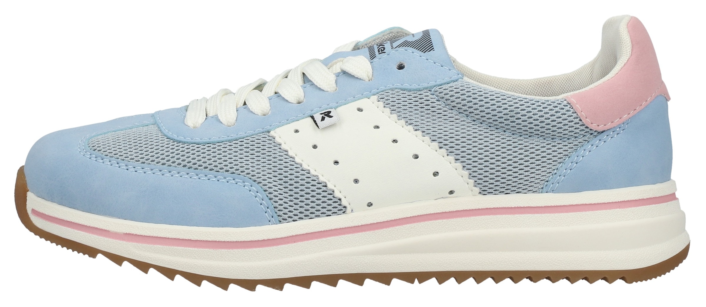 Rieker Sneaker  Schnürschuh, Halbschuh, Freizeitsneaker mit Kontrastbesätze