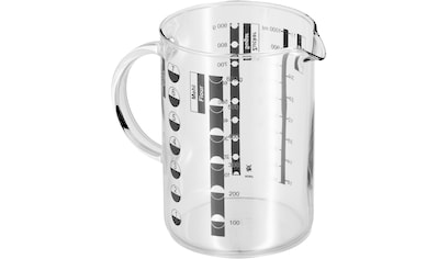 Messbecher »Gourmet«, Glas, (1), Kleinstmengen genau ablesbar