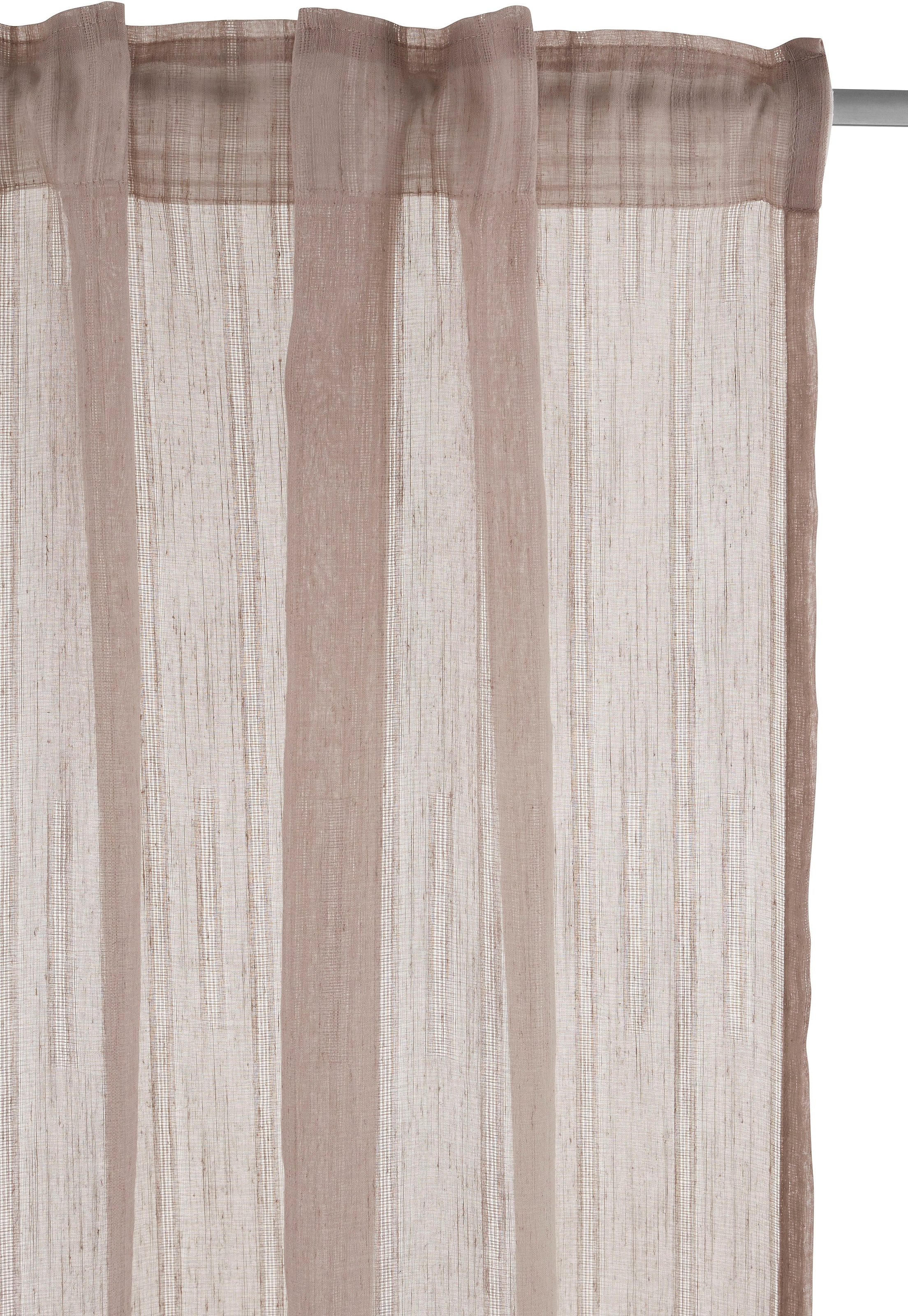 LeGer Home by halbtransparent, online (1 Gardine feinen gewebt, Streifen, verschiedene Gercke »Esra«, St.), Größen OTTO bei Lena