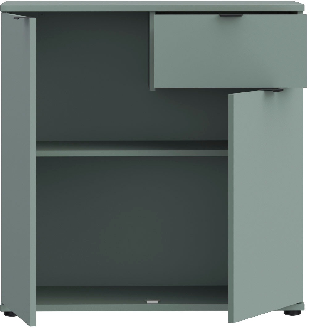 FORTE Kommode »Ganymede«, Kommode, Stauraum, Schublade; Metallgriffe, 4 Dekore, Breite 80,1cm