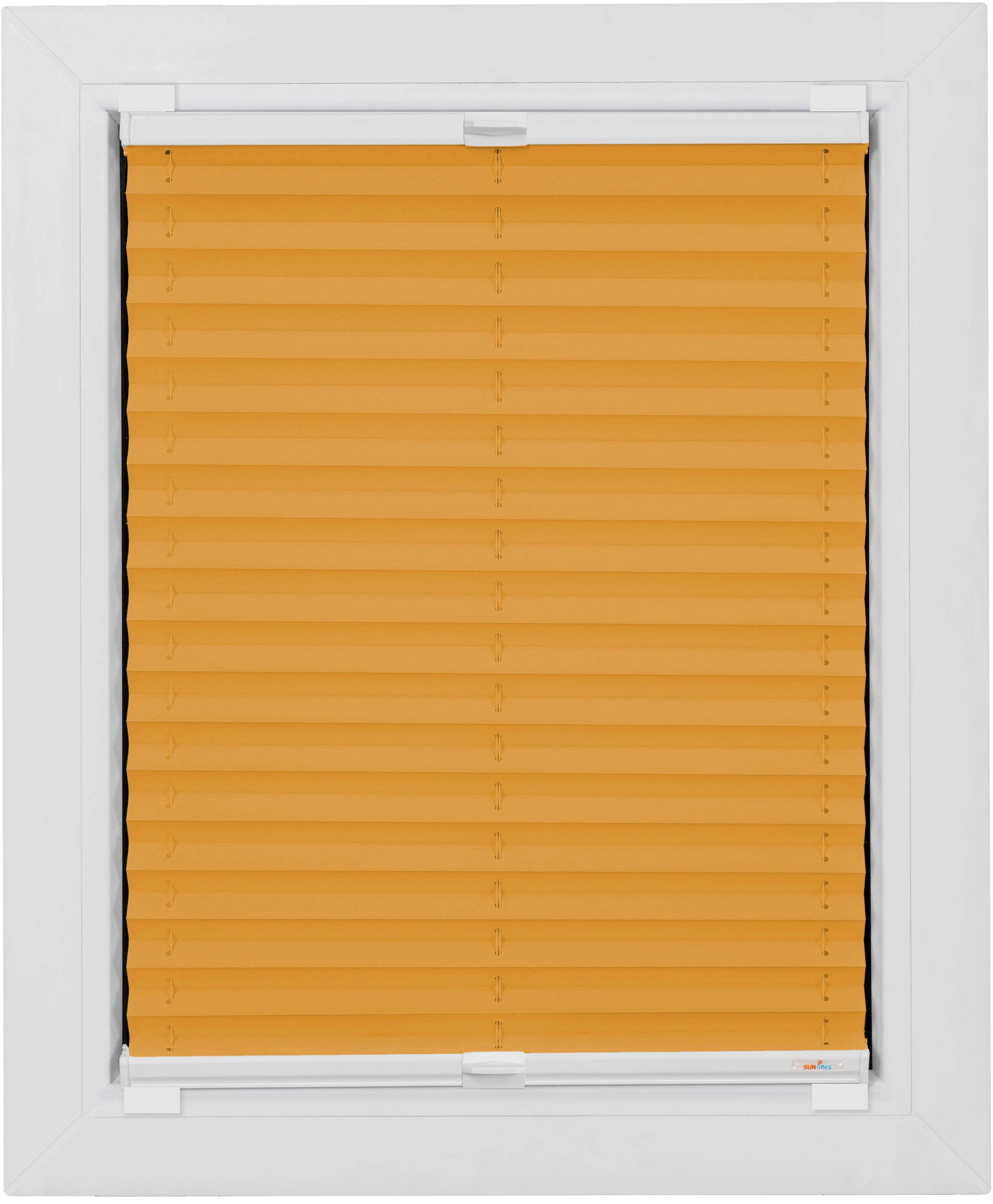 sunlines Klebe-Plissee »One Size Style Plain«, blickdicht, ohne Bohren, verspannt, Höhe 100cm