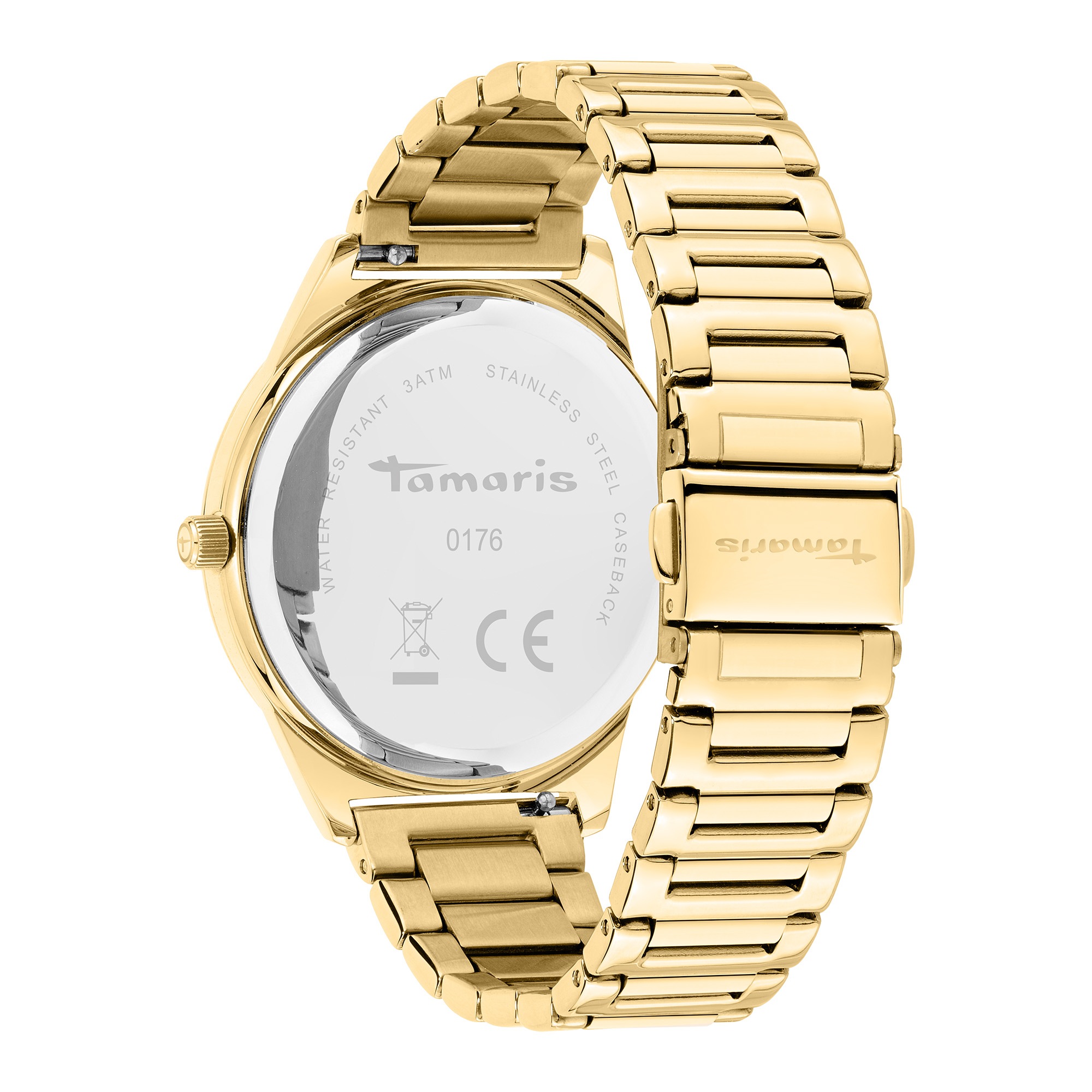 Tamaris Quarzuhr »Basic Elegance« Armbanduhr, Damenuhr, Edelstahlarmband, analog