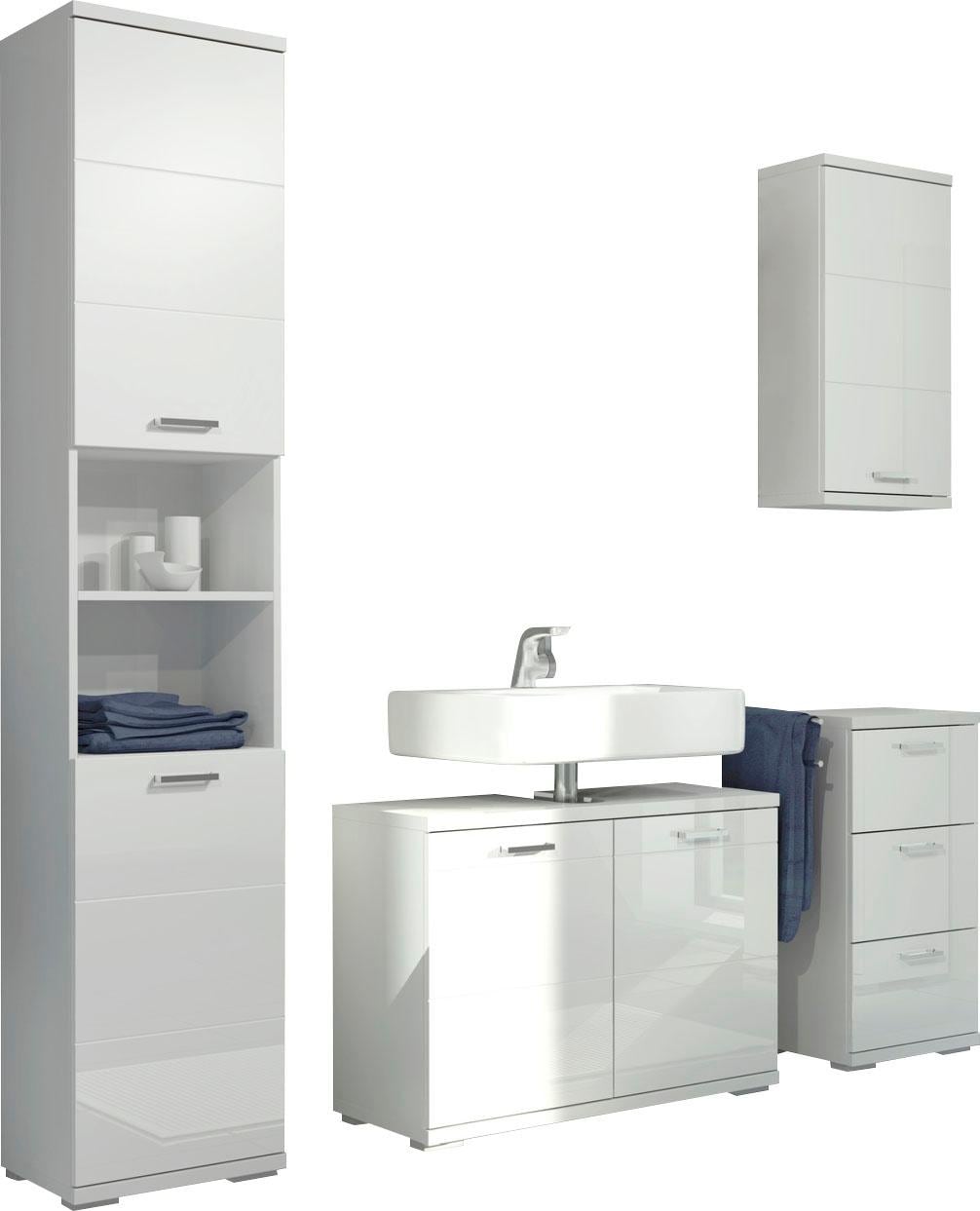 Homexperts Badmöbel-Set »Nusa«, (4 St.), Online OTTO Waschbeckenunterschrank, Hochschrank, und Hängeschrank Shop im Unterschrank