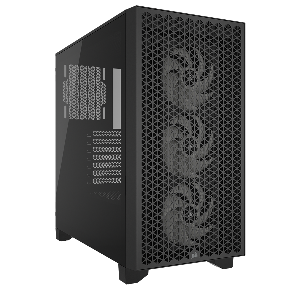 PC-Gehäuse »3000D Airflow Tempered Glass Mid-Tower, Black«