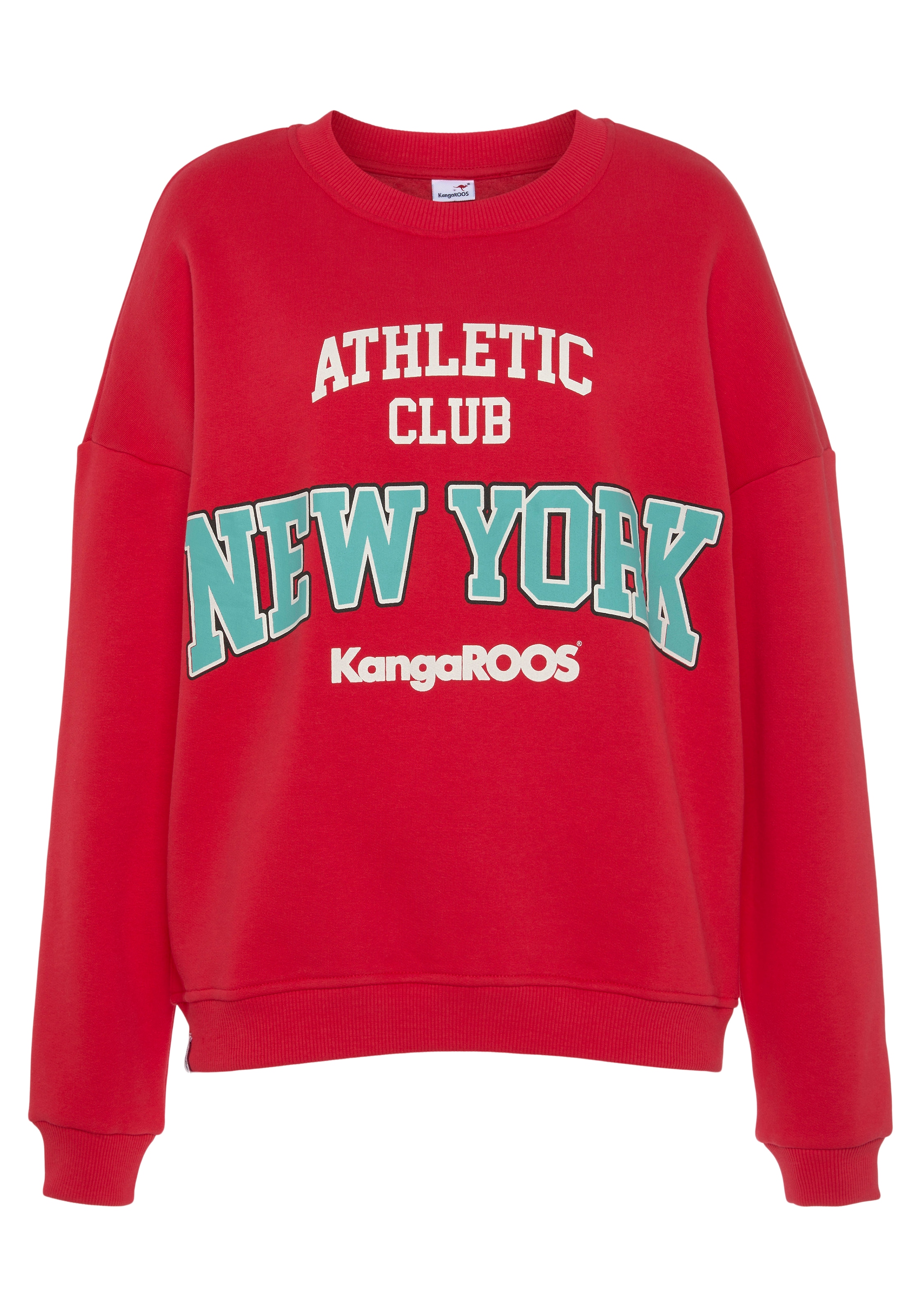 online Logodruck OTTO im mit - KangaROOS College-Style großem NEUE KOLLEKTION bei Sweatshirt,