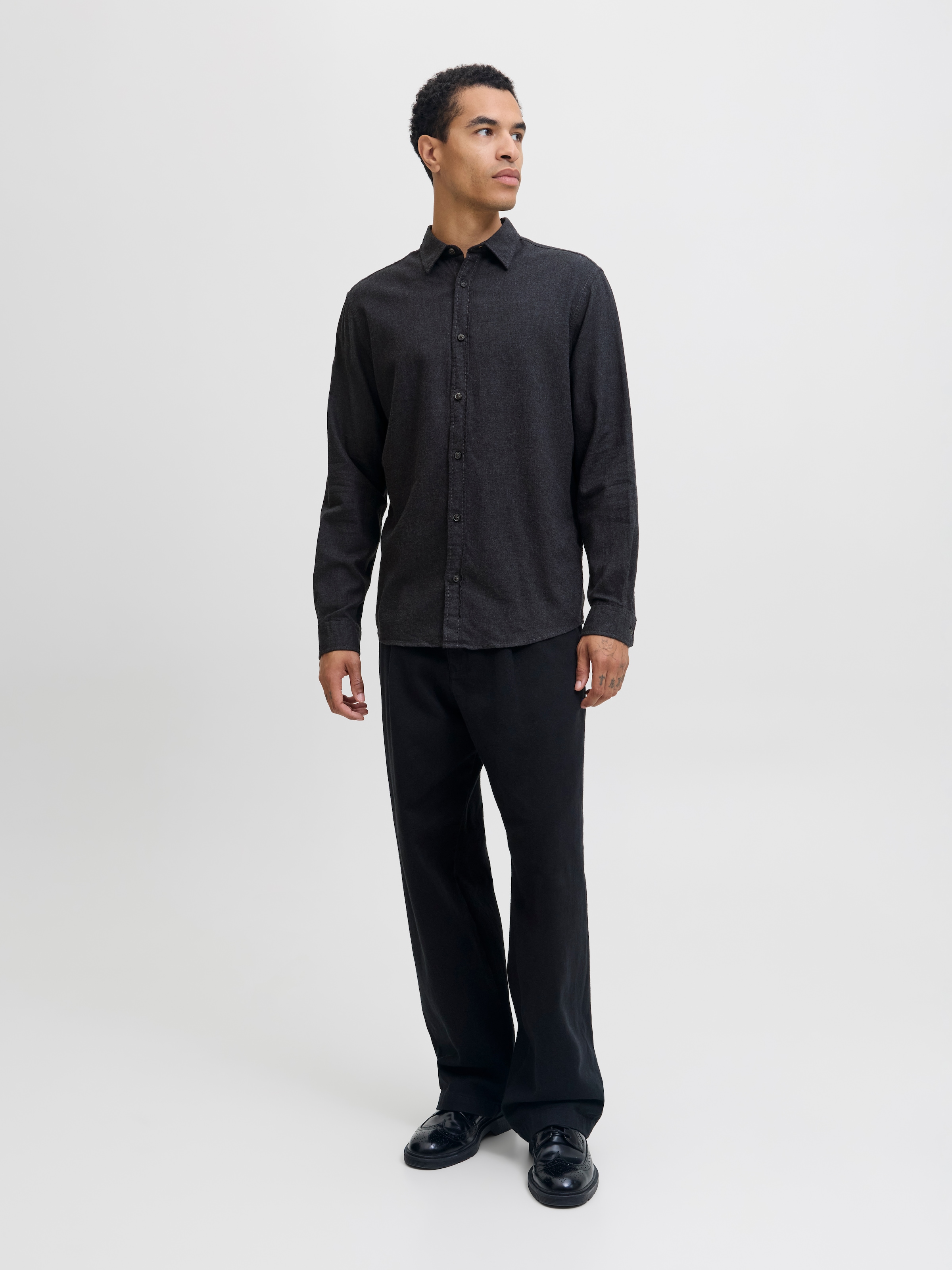 Jack & Jones Langarmhemd »JJECLASSIC MELANGE SHIRT L/S NOOS«