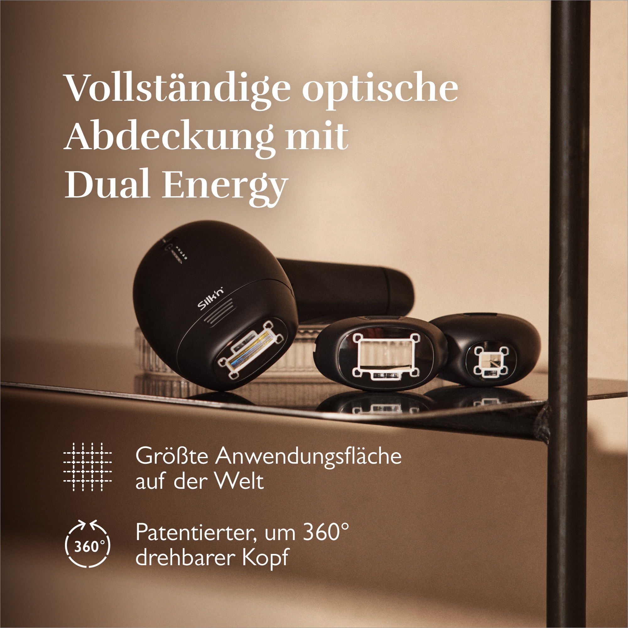 Silk'n IPL-Haarentferner »Silk'n 7«, 600.000 Lichtimpulse, das erste IPL-Gerät von Silk'n mit einem drehbarem Kopf