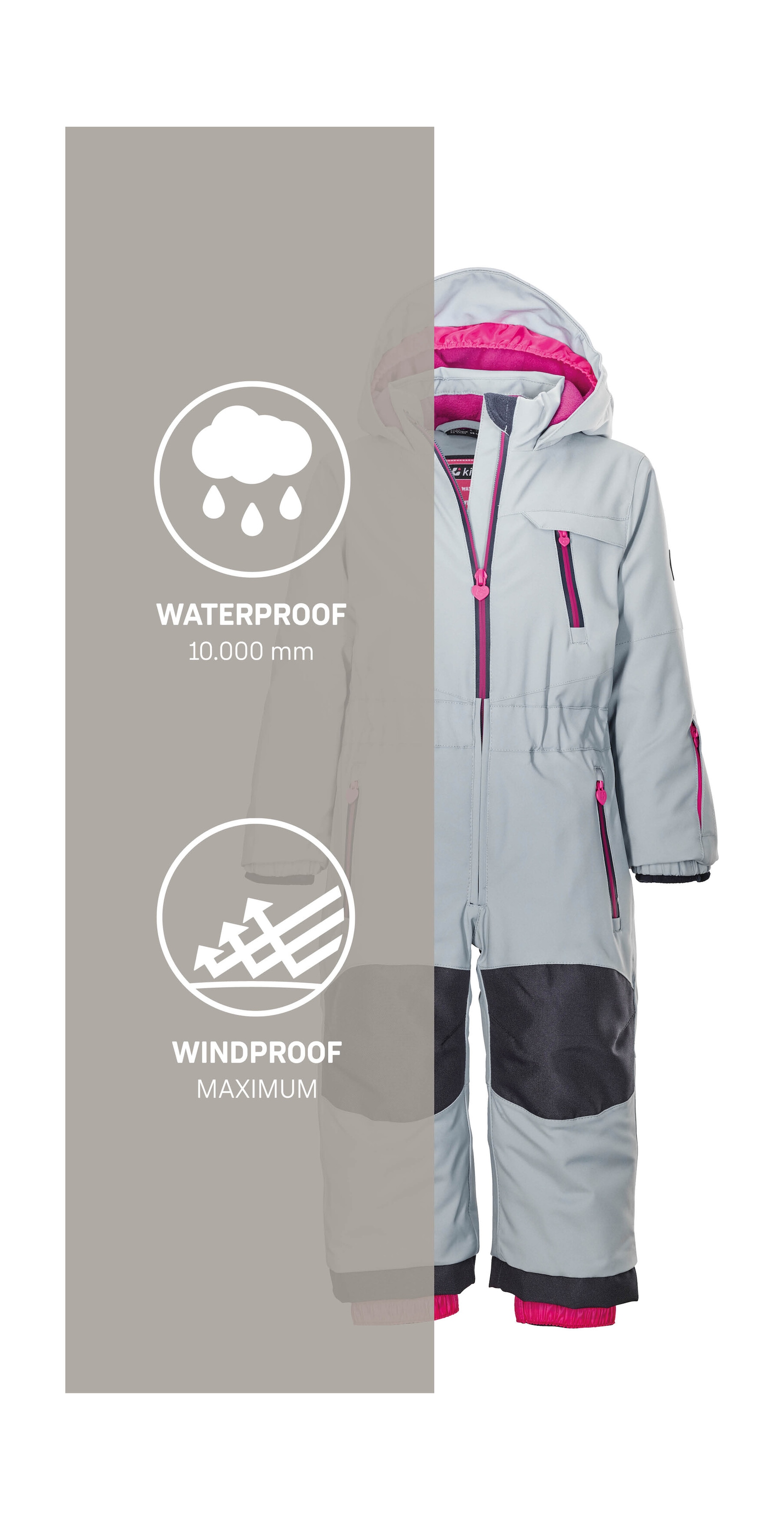 Killtec Skianzug »KW 102 MNS ONPC« Skioverall: wind-u wasserdicht, Fleecefutter, verlängerbar