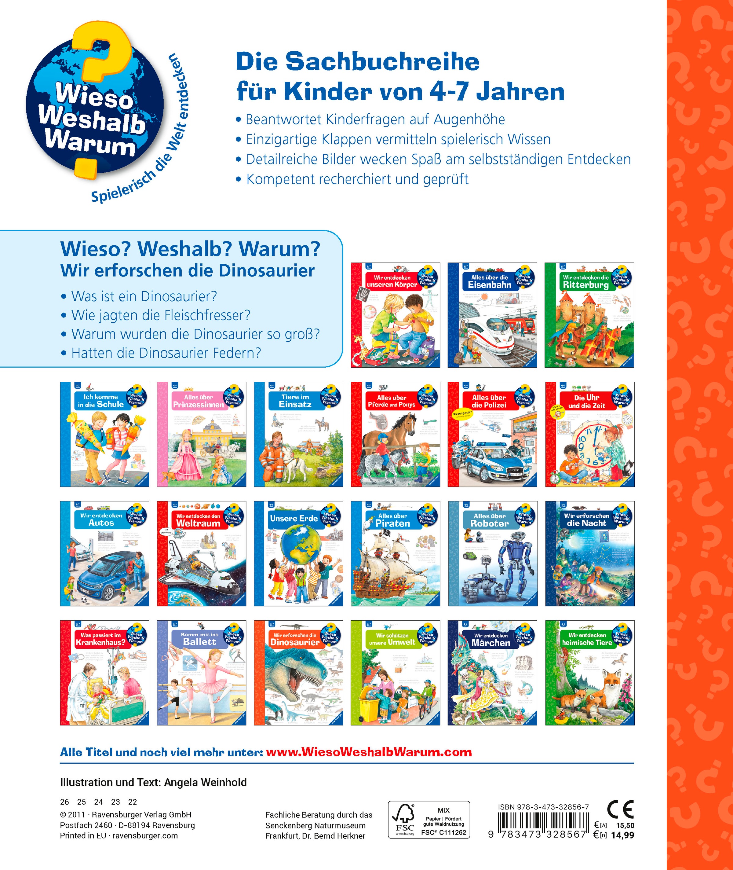 Ravensburger Buch »Wieso? Weshalb? Warum?, Band 55: Wir erforschen die Dinosaurier«