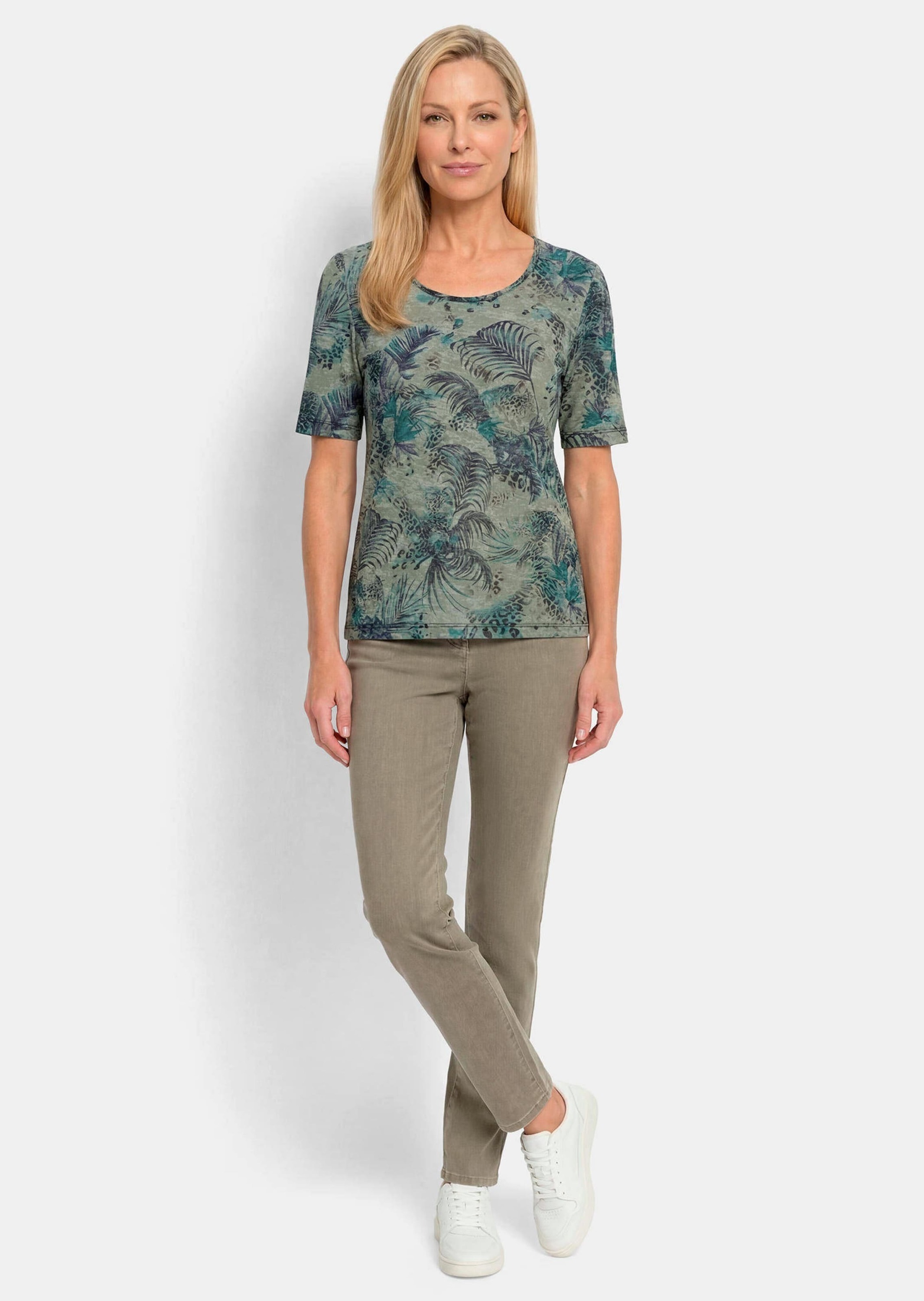 GOLDNER Kurzarmshirt »Sommershirt aus pflegeleichtem Viskose-Jersey« stretchbequemer Viskosejersey