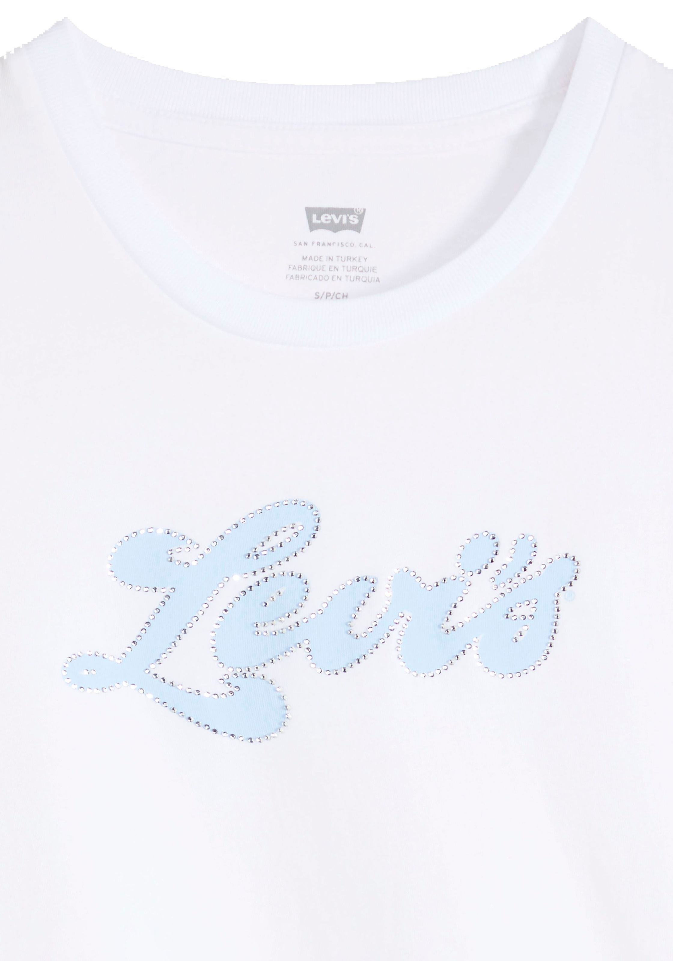 Levi's® Rundhalsshirt »THE PERFECT TEE« mit Logo im Metallic-Holo Print