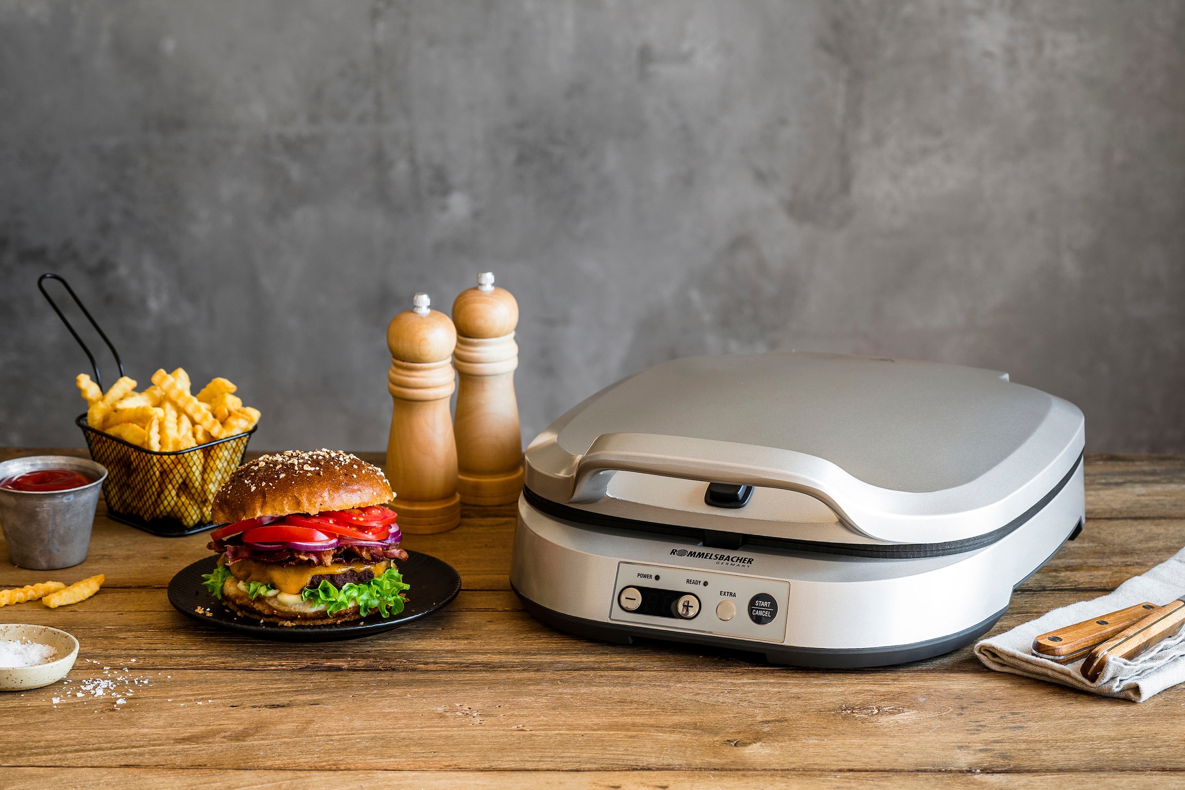 Rommelsbacher Waffeleisen »PC 1800 Pancakemaker für süße oder würzige Pancakes«, 1800 W