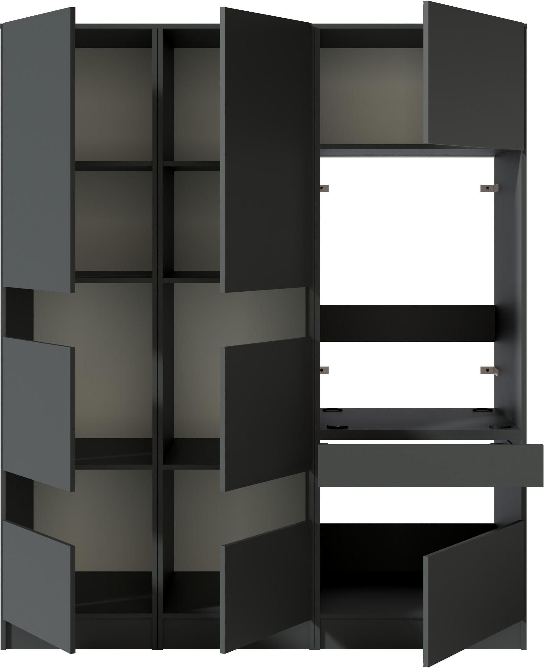 BASIC by Balculina Mehrzweckschrank-Set »Washhome B/T/H 168x68x200 cm« 3 Stk. tlg.