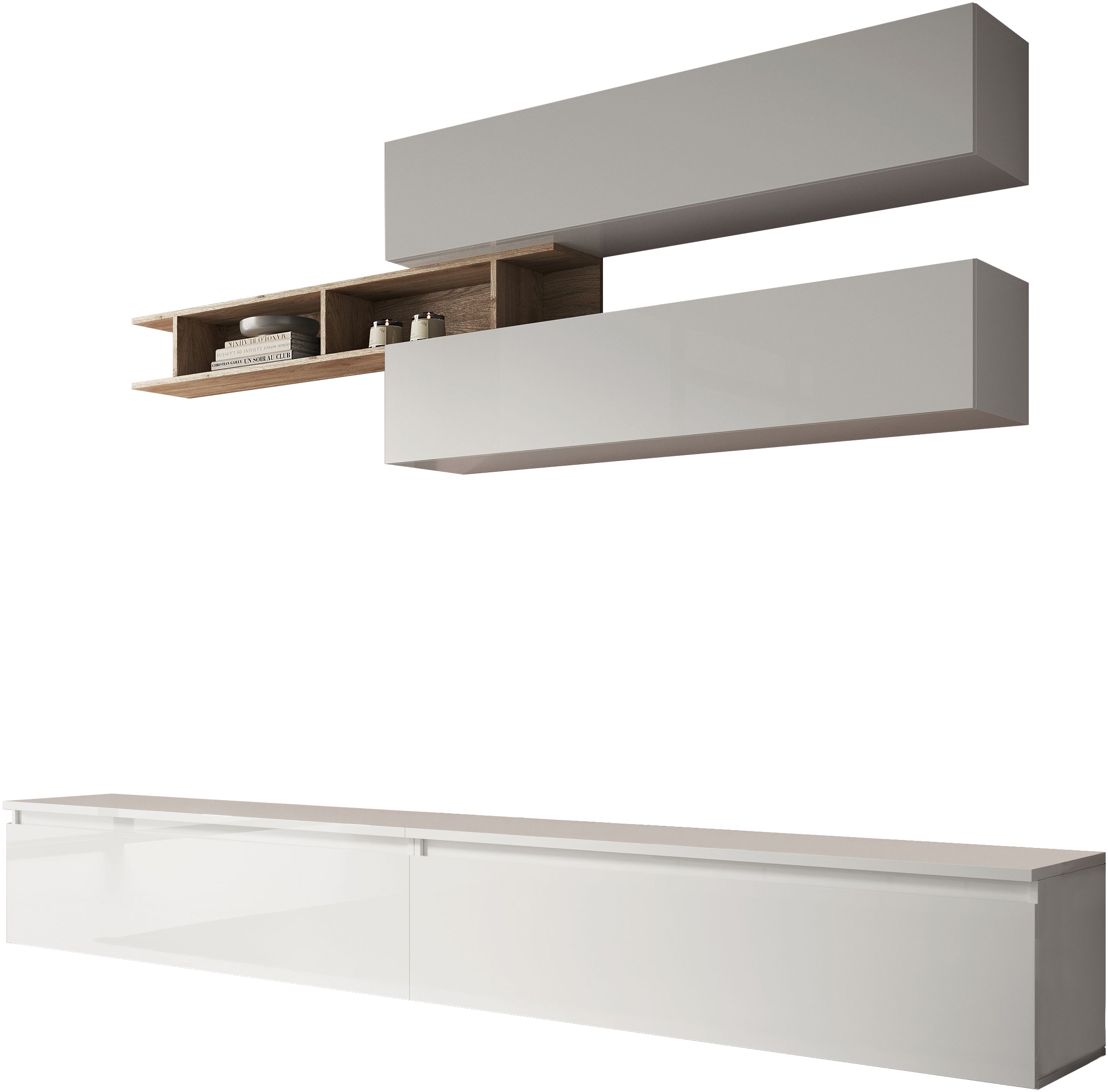 Home affaire Wohnwand »Infinity, 5tlg. Breite 276 cm, Höhe variabel, Schrankwand, Anbauwand«