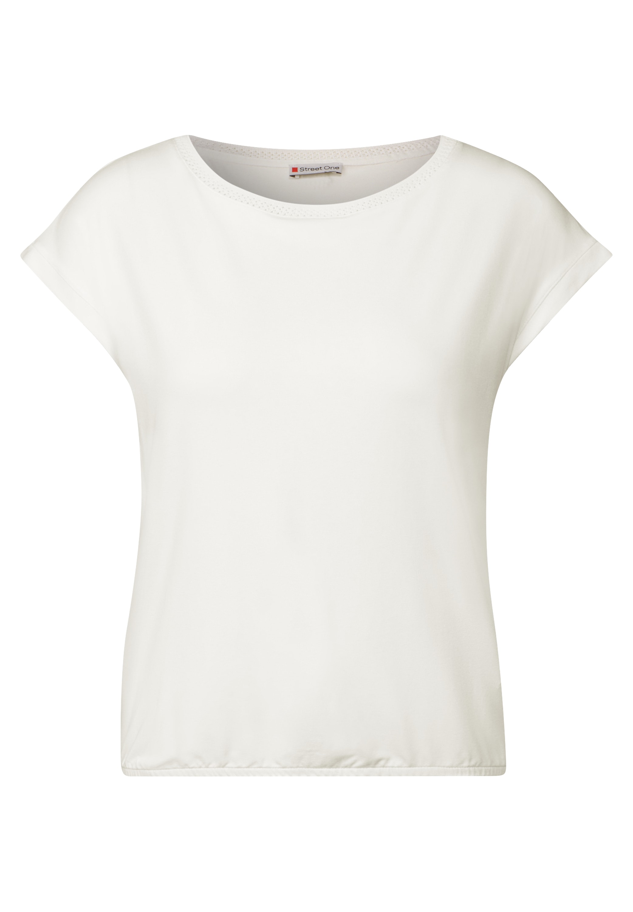 STREET ONE T-Shirt, mit Dekortape und elastischem Saum