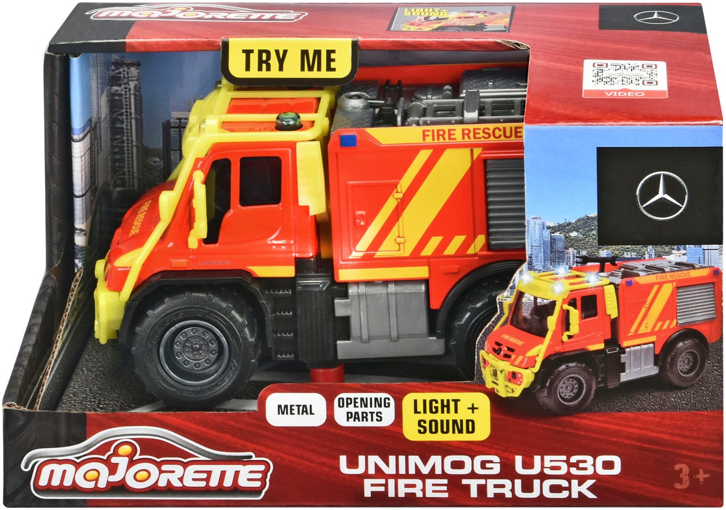 majORETTE Spielzeug-Feuerwehr »Unimog U530 Fire Truck«, mit Licht und Sound