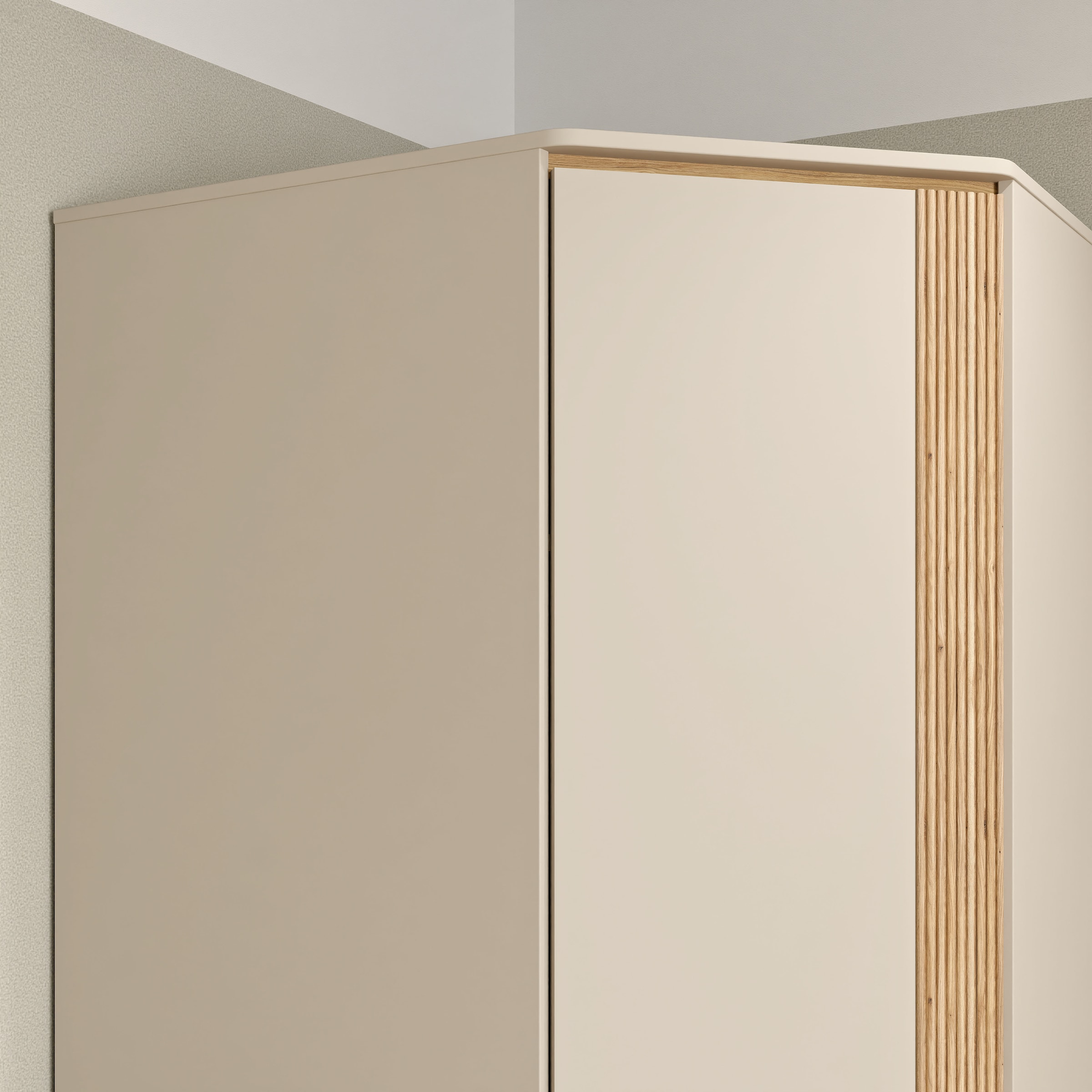 FORTE Eckkleiderschrank, B/H/T 92,2/193,7/92,2 cm