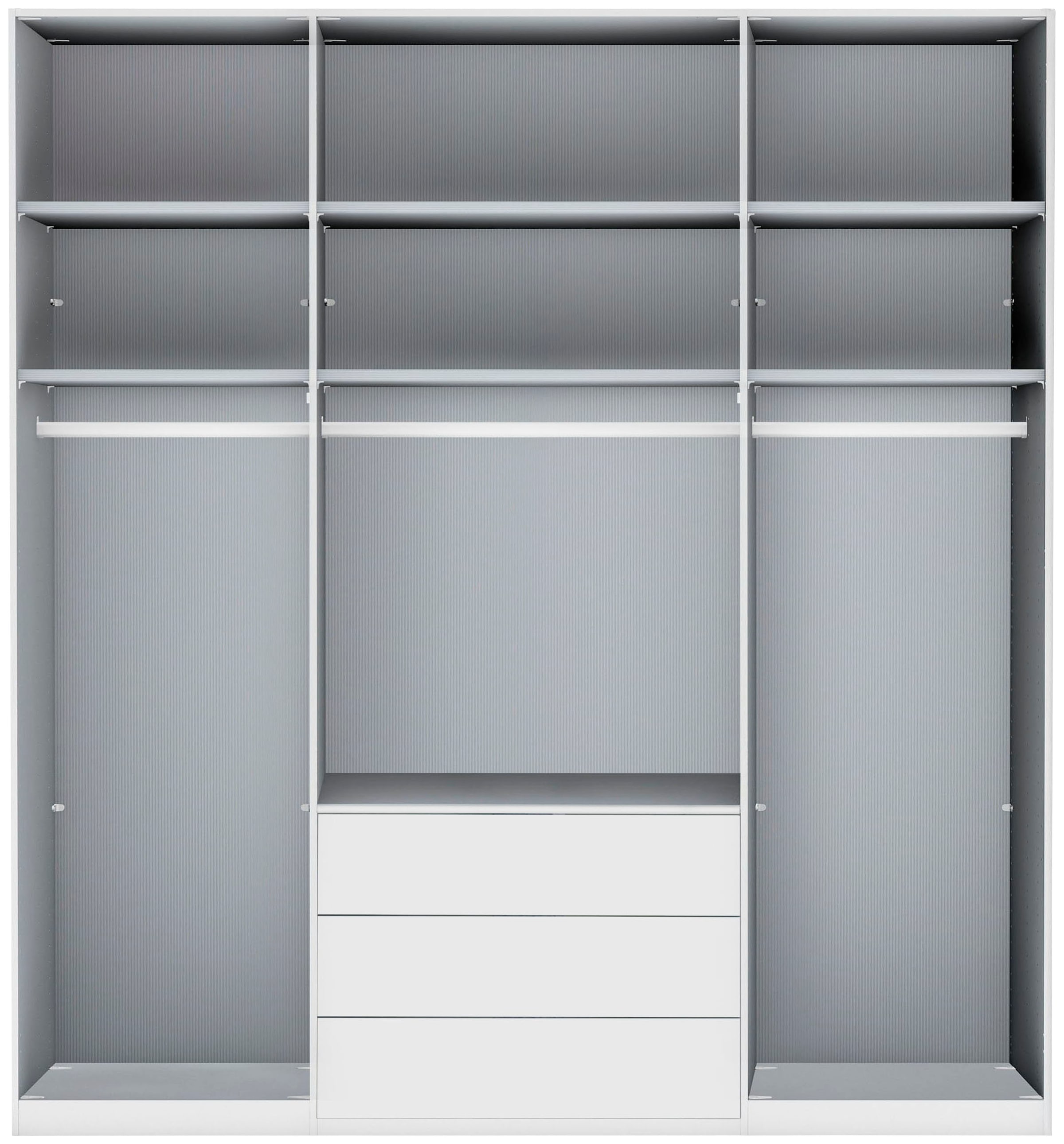 WIEMANN Falttürenschrank »Monaco« mit Glasfront sowie hochwertigen Beschlägen