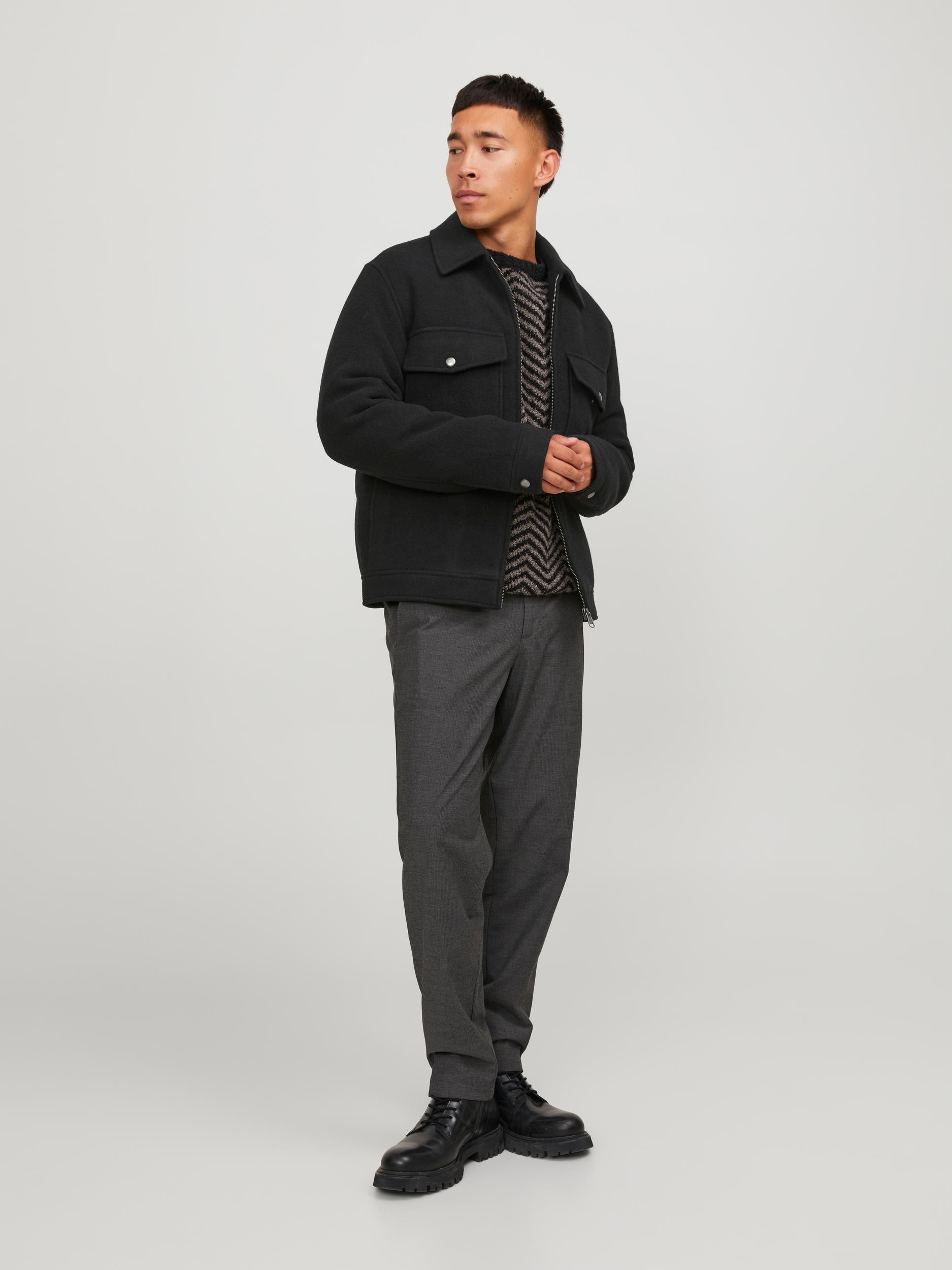Jack & Jones Kurzjacke »JPRBLUBAXTER WOOL JACKET SN«