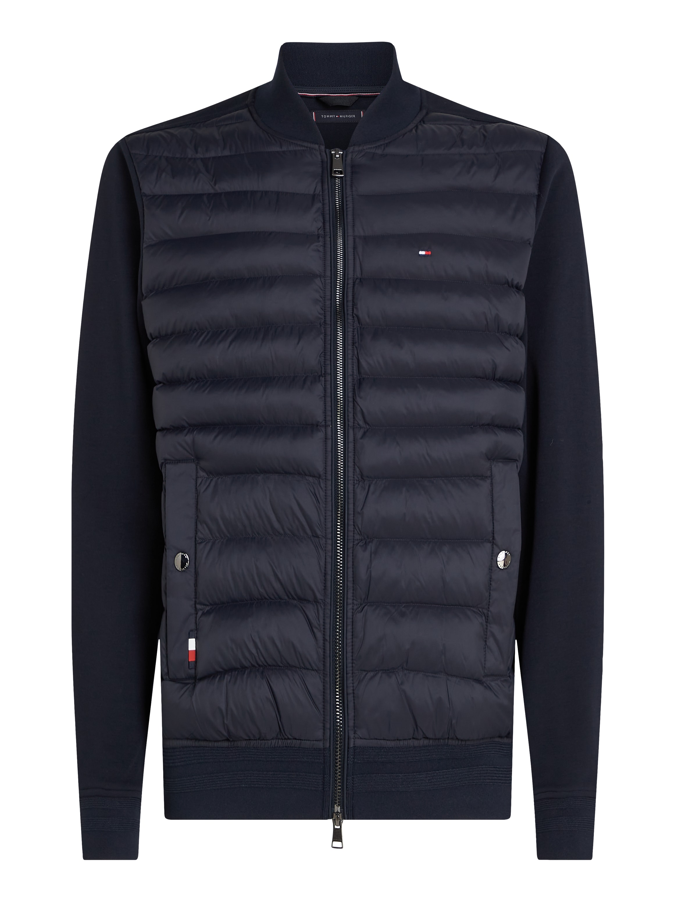 Tommy Hilfiger Sweatjacke »MIX MEDIA BOMBER«, mit gesteppten Einsatz