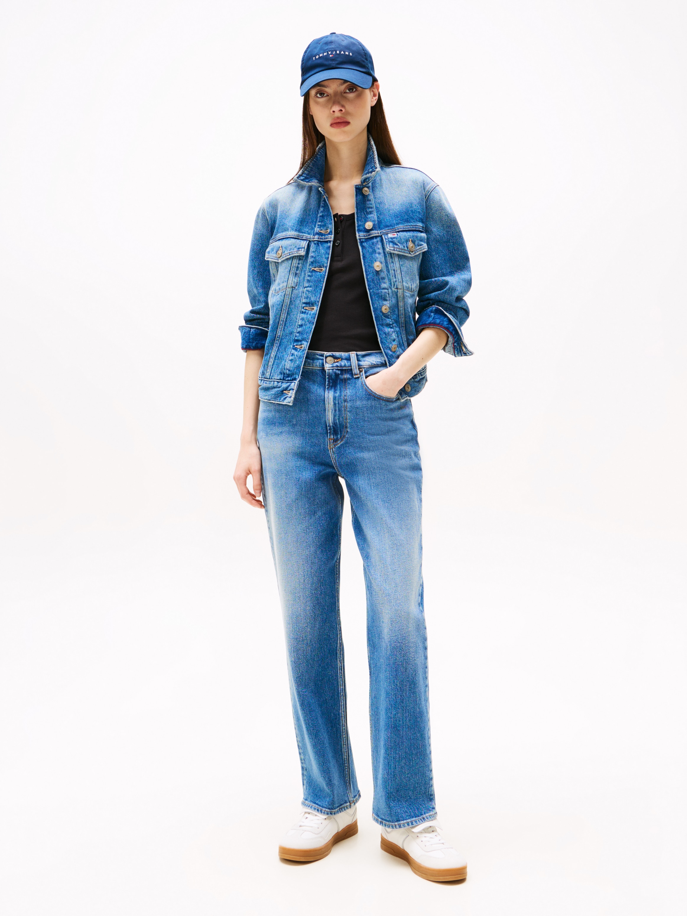 Tommy Jeans Straight-Jeans »LAYLA HR SLIM STR«, in Knöchellänge