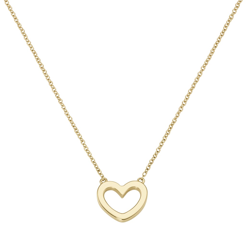 Luigi Merano Goldkette »Collier mit einem kleinen Herz, durchbrochen, Gold 375«